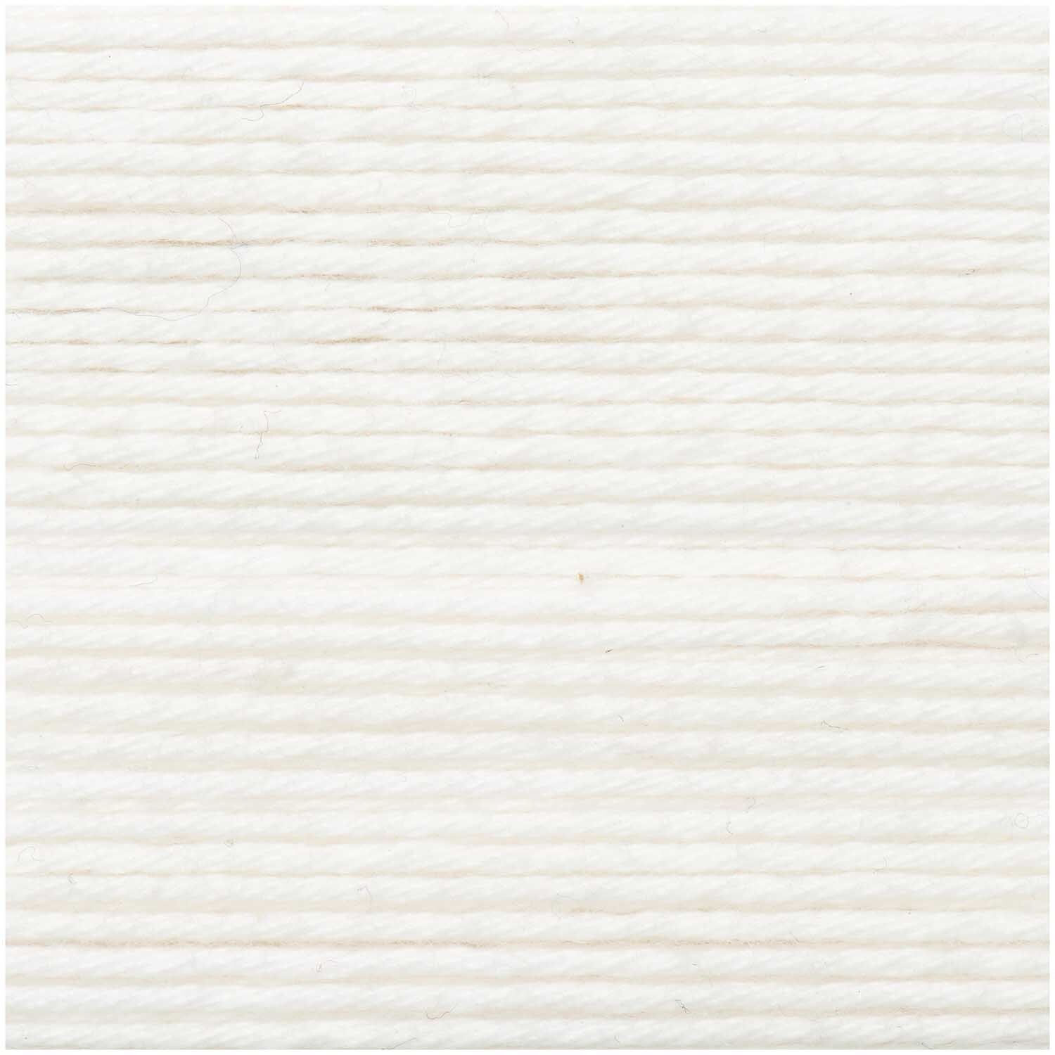 Ricorumi dk Hkelgarn, 100% Baumwolle, 25 g, Wei Bild 2