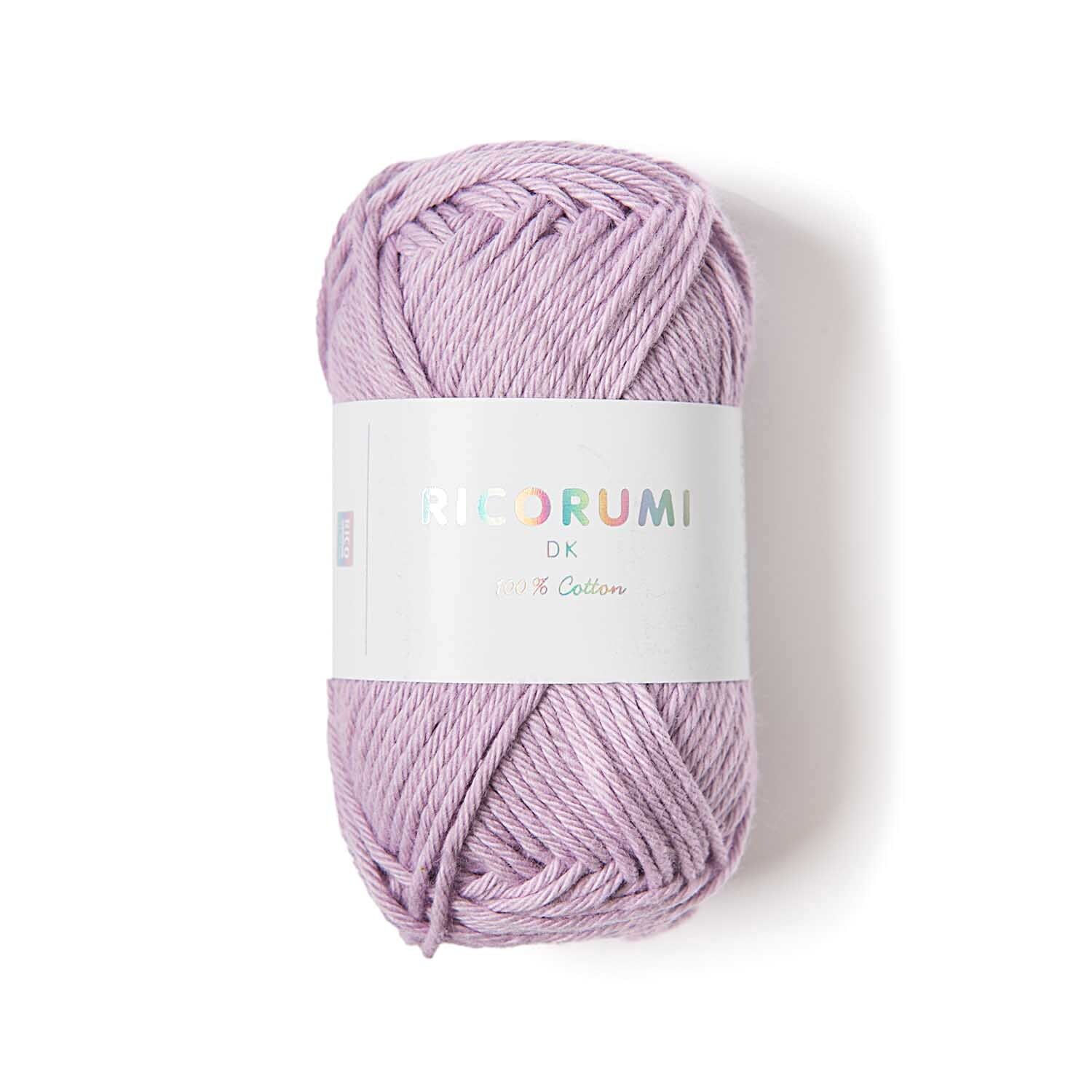 Ricorumi dk Hkelgarn, 100% Baumwolle, 25 g, Flieder
