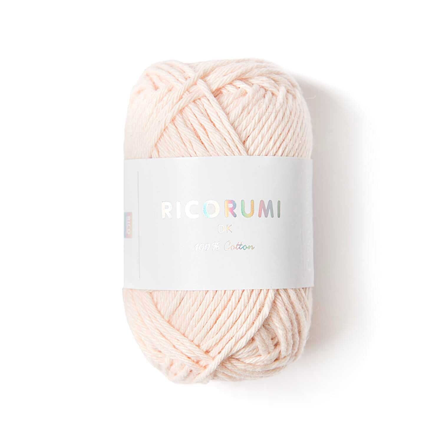 Ricorumi dk Hkelgarn, 100% Baumwolle, 25 g, Puder