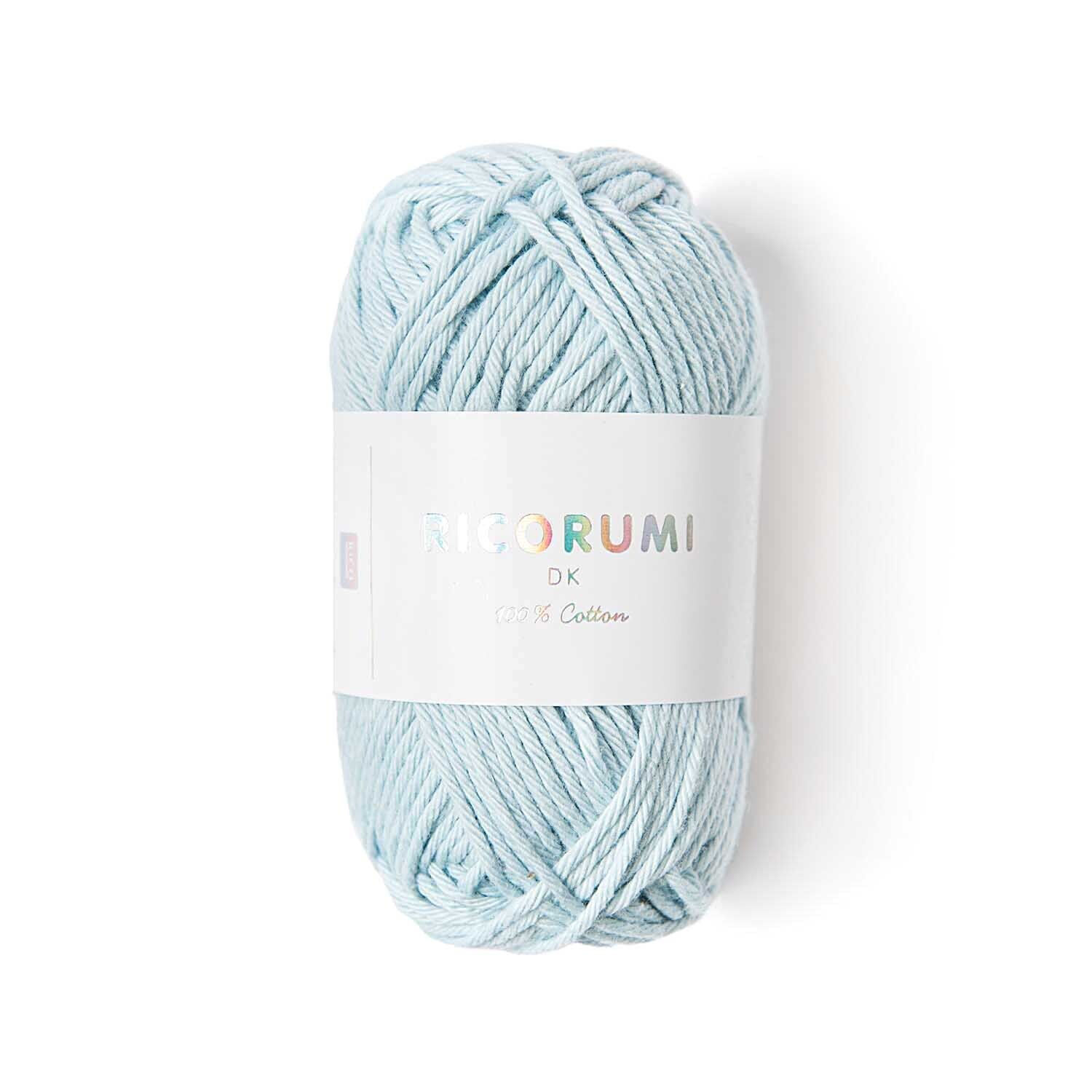 Ricorumi dk Hkelgarn, 100% Baumwolle, 25 g, Hellblau