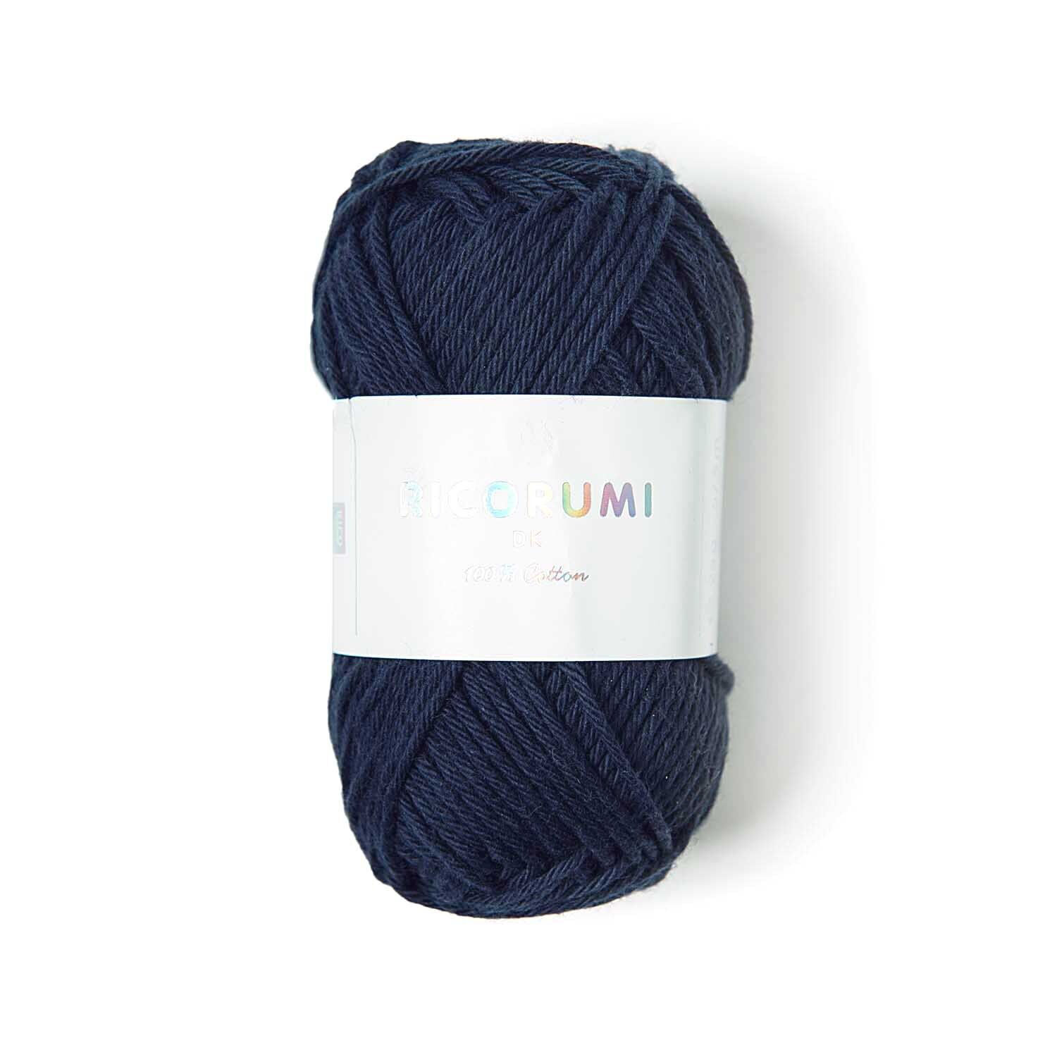 Ricorumi dk Hkelgarn, 100% Baumwolle, 25 g, Marine