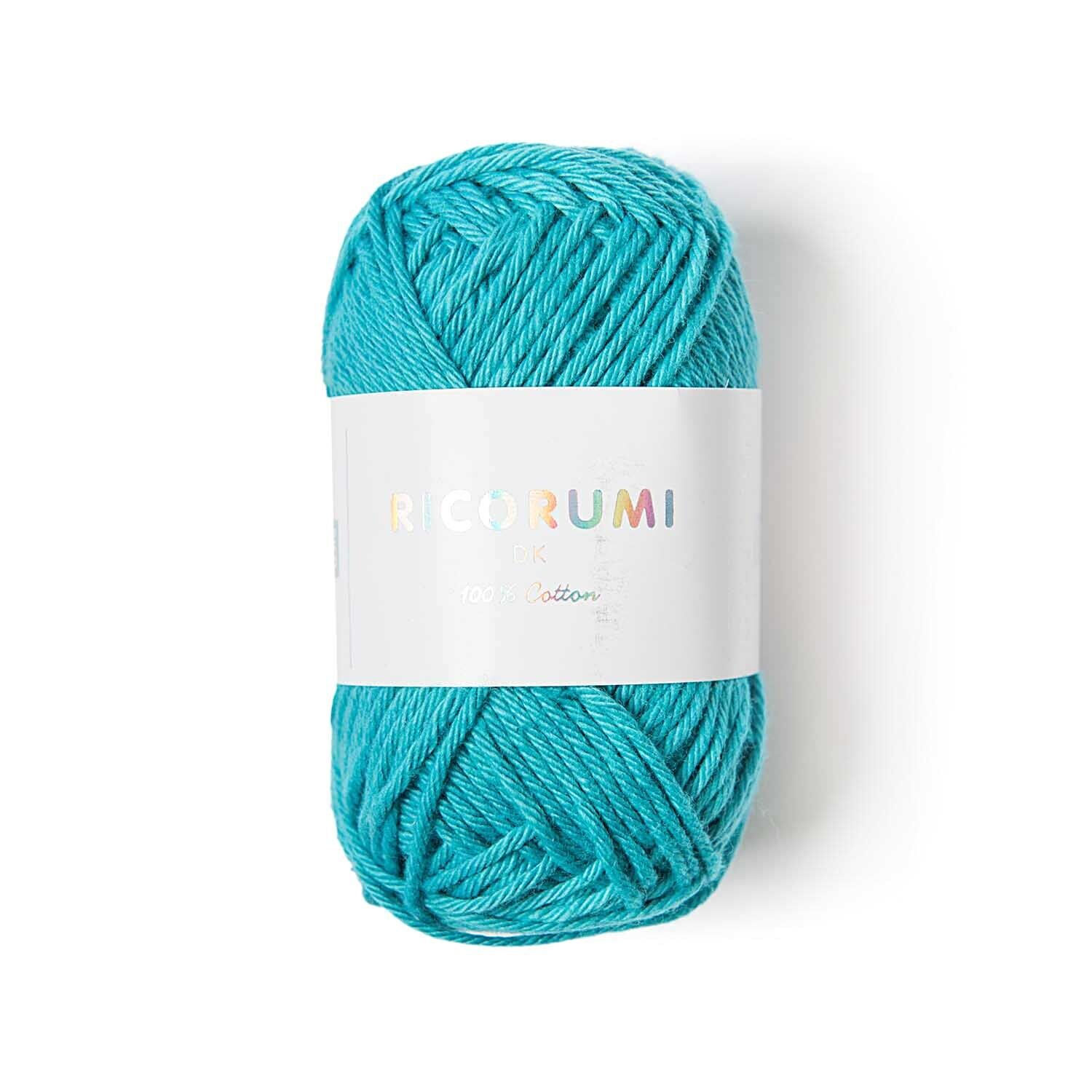 Ricorumi dk Hkelgarn, 100% Baumwolle, 25 g, Trkis