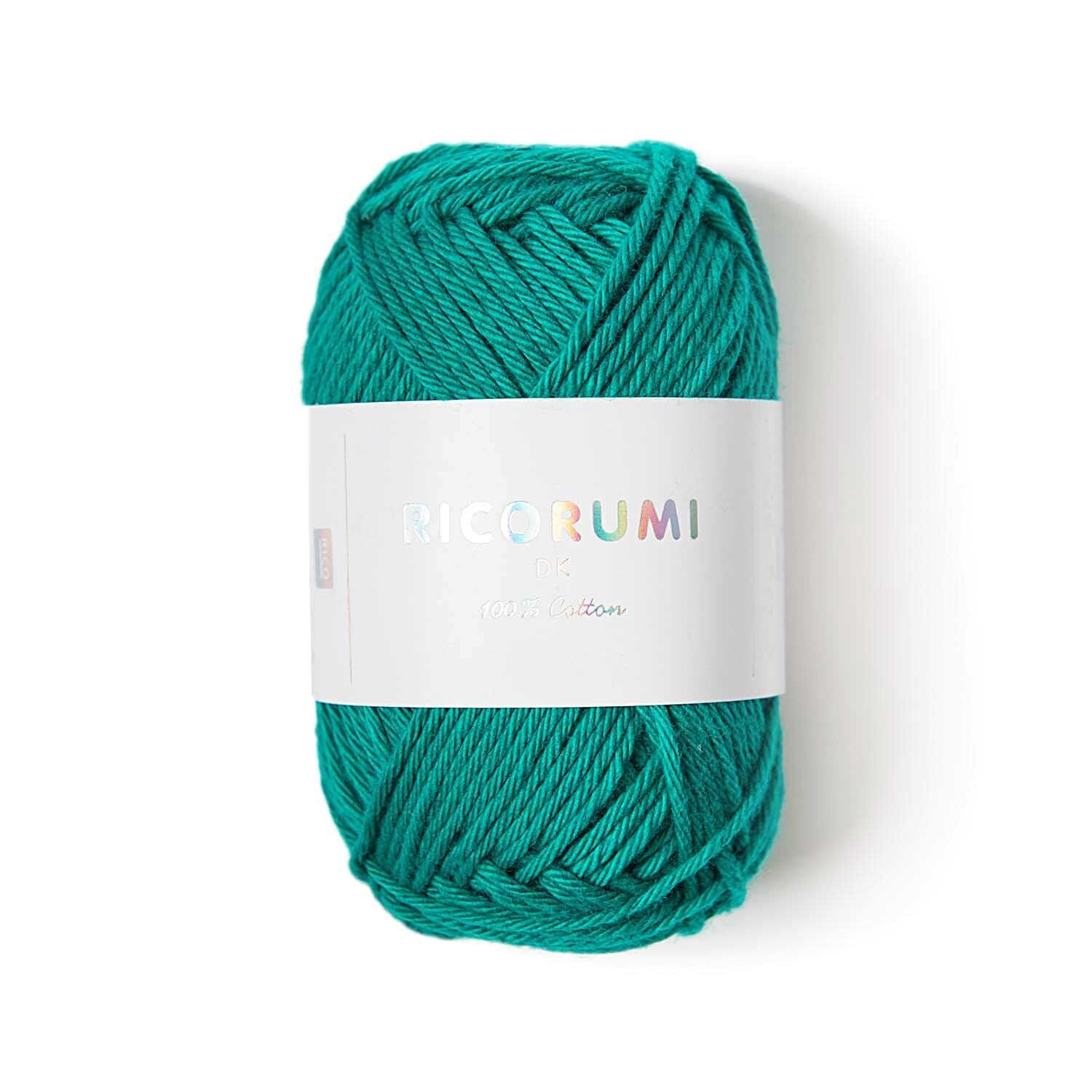 Ricorumi dk Hkelgarn, 100% Baumwolle, 25 g, Smaragd