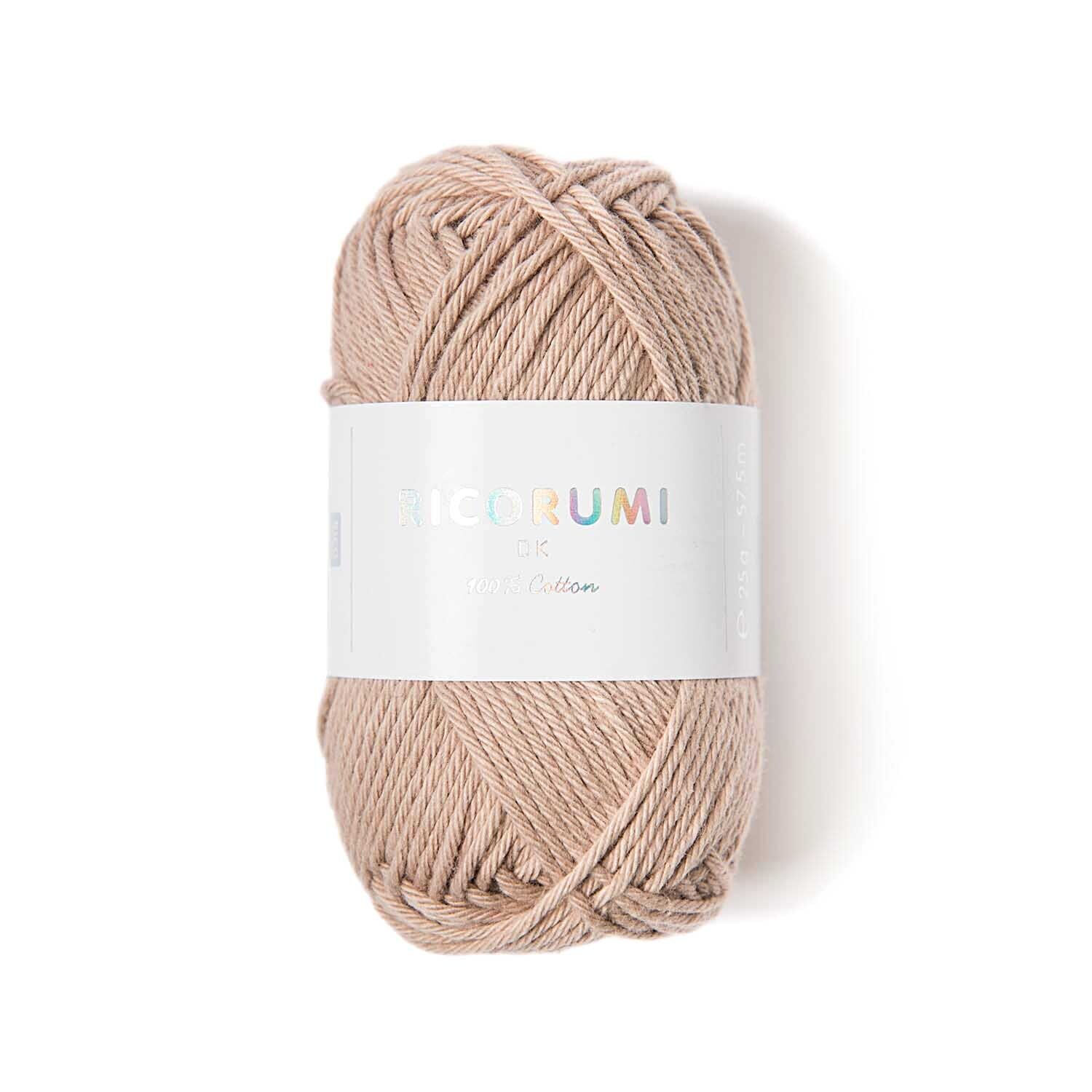 Ricorumi dk Hkelgarn, 100% Baumwolle, 25 g, Beige