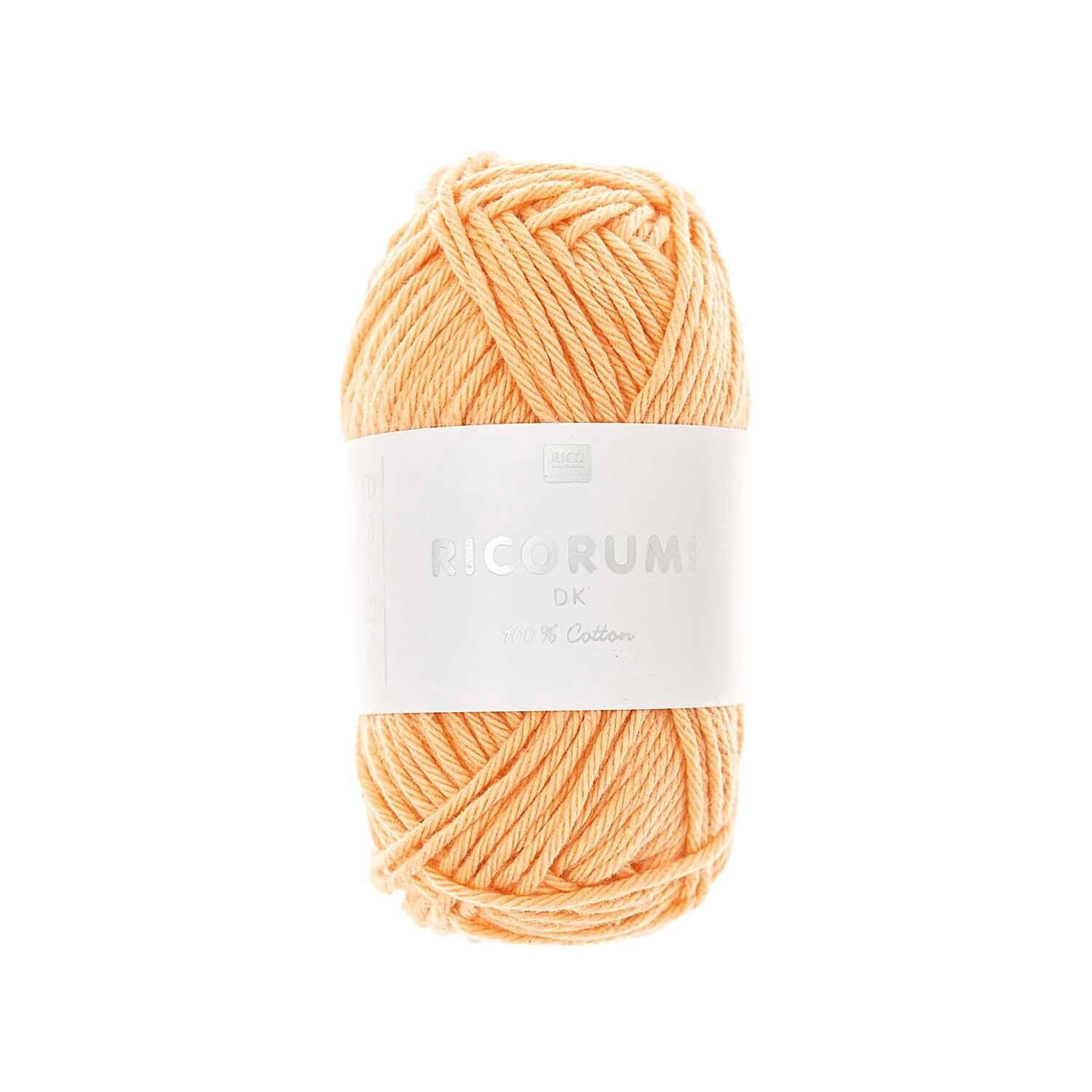 Ricorumi dk Hkelgarn, 100% Baumwolle, 25 g, Apricot