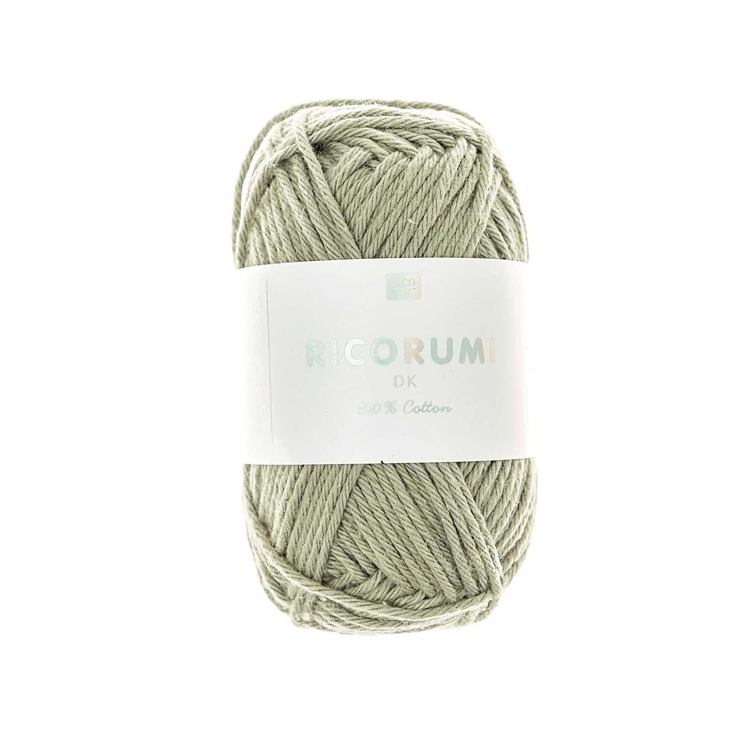 Ricorumi dk Hkelgarn, 100% Baumwolle, 25 g, Sumpfgrn