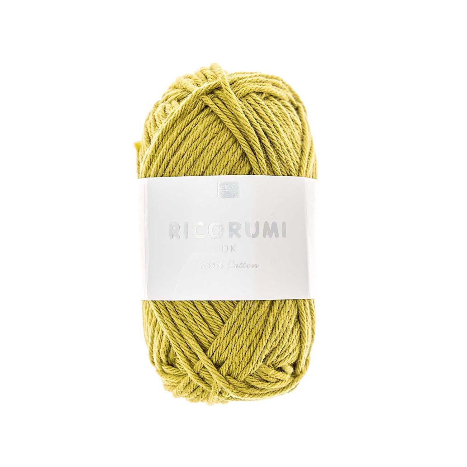 Ricorumi dk Hkelgarn, 100% Baumwolle, 25 g, Erbse