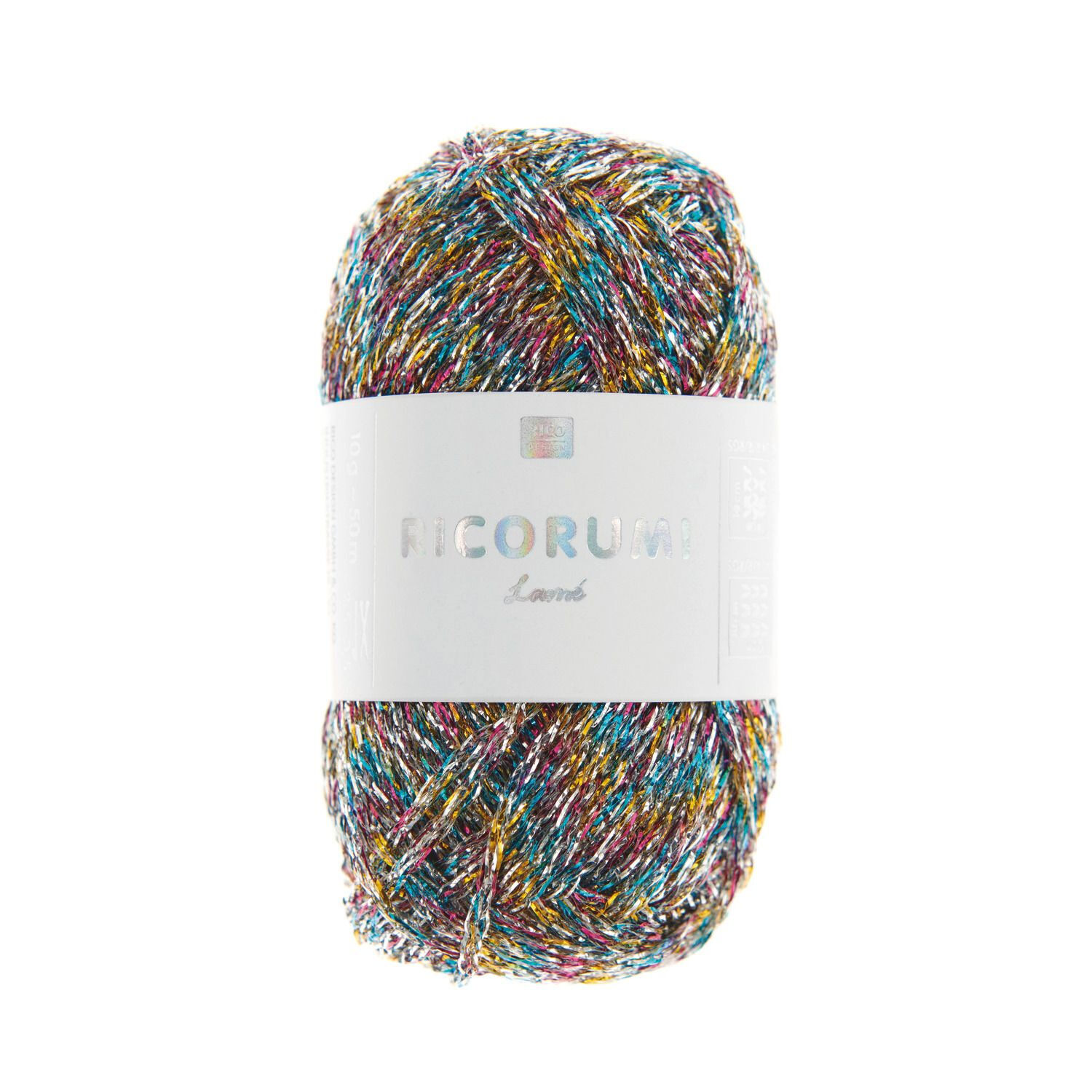 Ricorumi Lam Hkelgarn, 62% Polyester und 38% Polyamid, 10 g, Multicolor