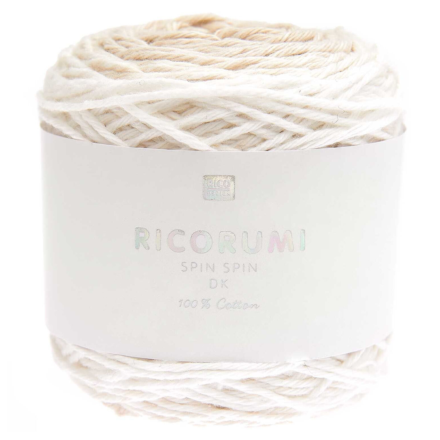 Ricorumi Spin Spin dk Hkelgarn, 100% Baumwolle, 50 g, Natur