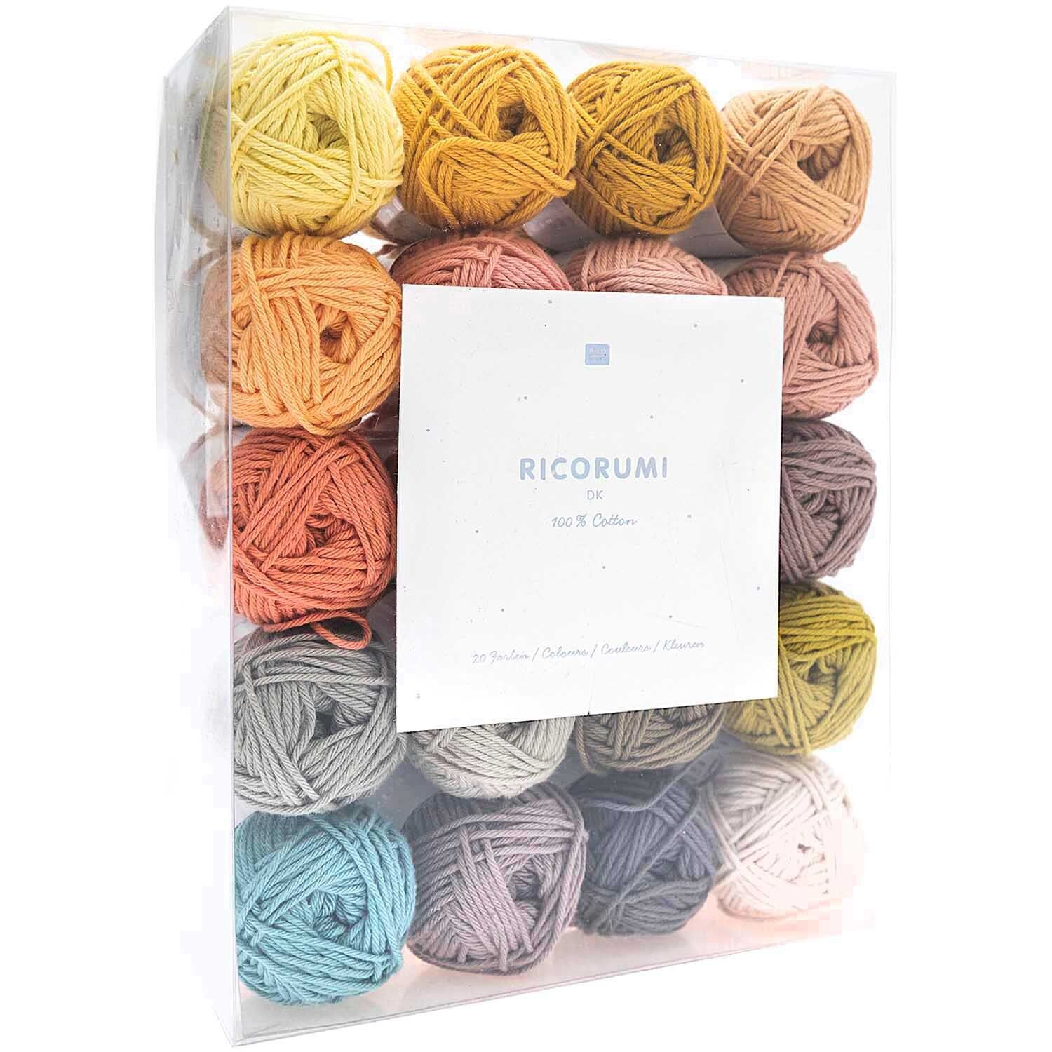 Ricorumi dk H�kelgarn Set Limited, 100% Baumwolle, 20x 25g sortiert