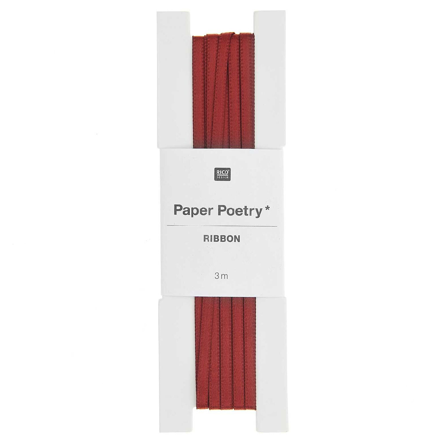 Satinband, 100% Polyester, Bordeaux, 3 mm x 3 m