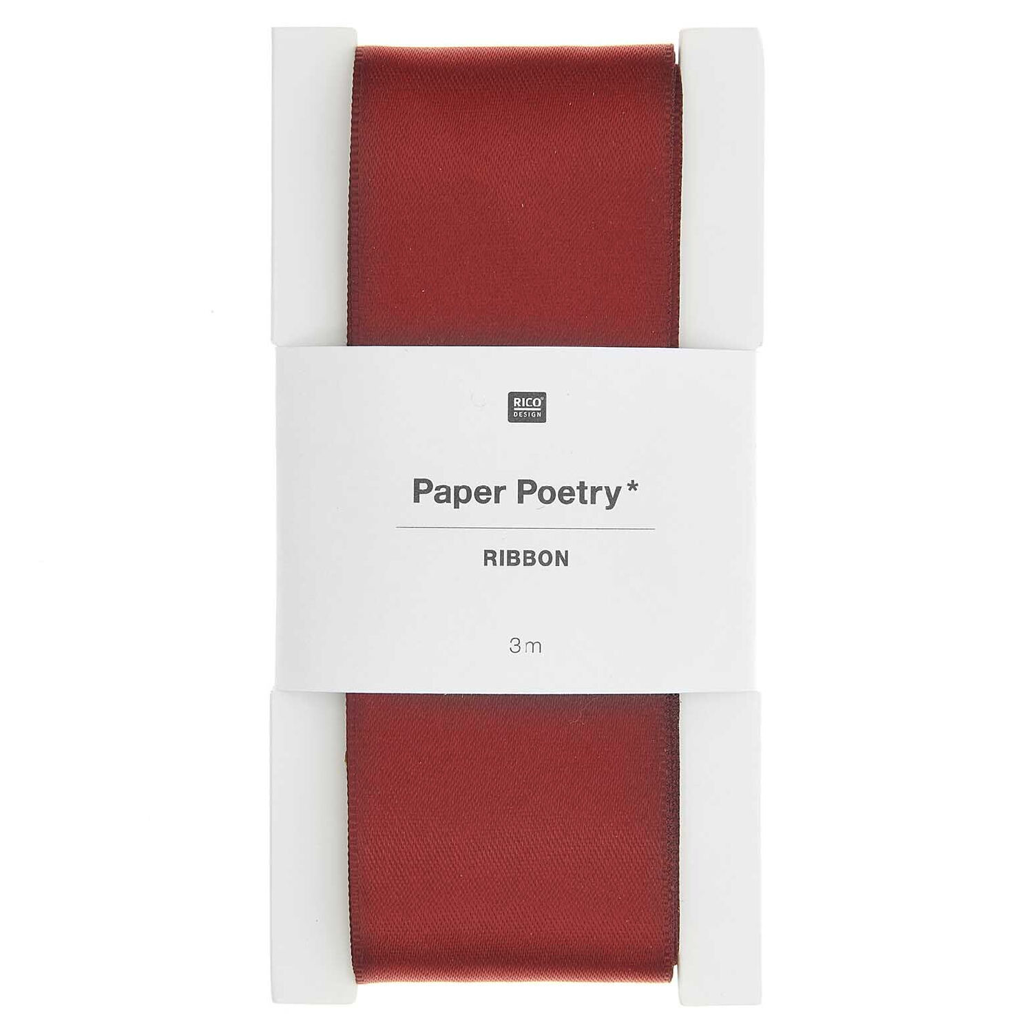 Satinband, 100% Polyester, Bordeaux, 38 mm x 3 m