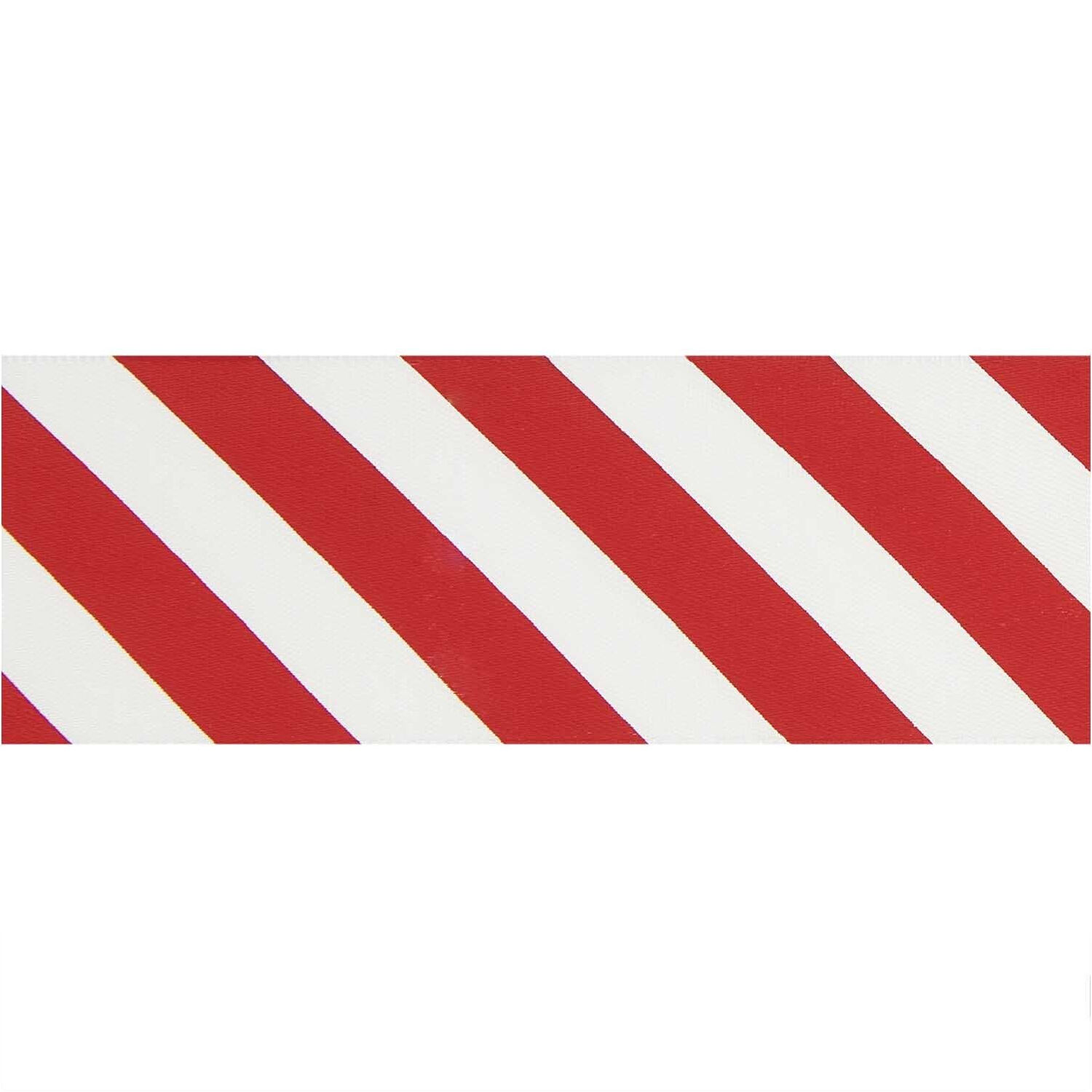 Satinband Streifen, 100% Polyester, Rot-Wei, 38 mm x 3 m Bild 2