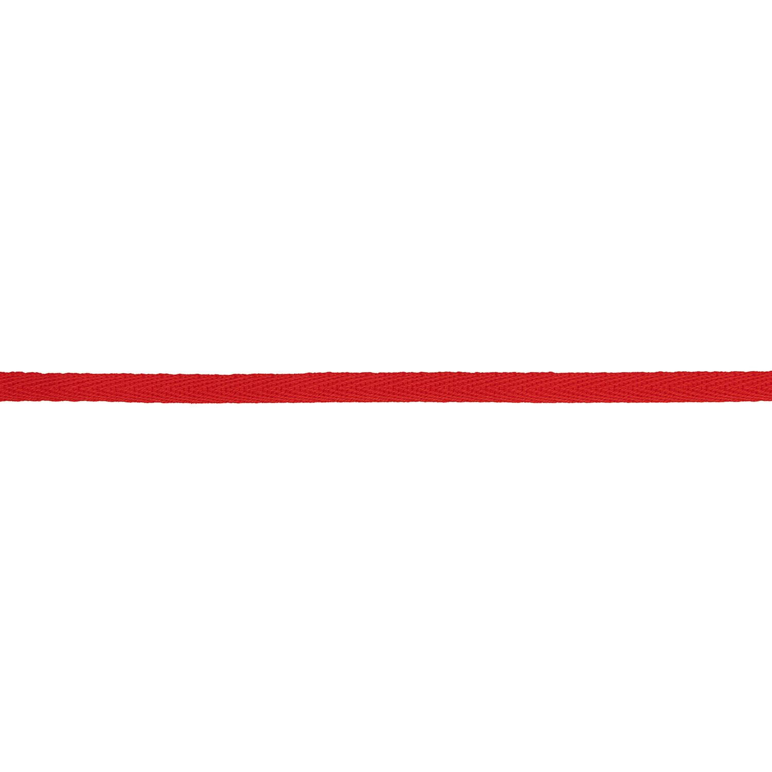 Baumwollband, 100% Baumwolle, Rot, 6 mm x 3 m Bild 2