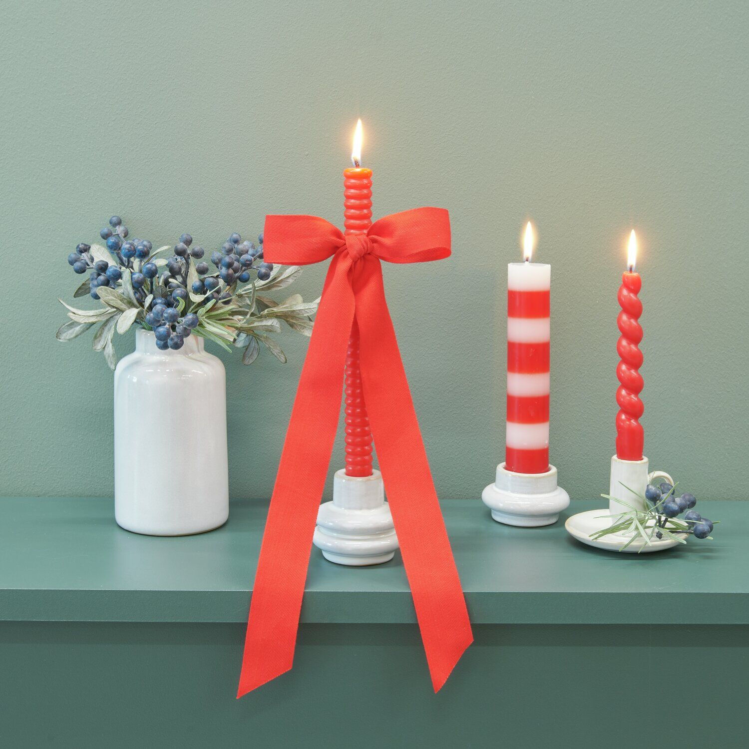 Baumwollband, 100% Baumwolle, Rot, 38 mm x 3 m Bild 3