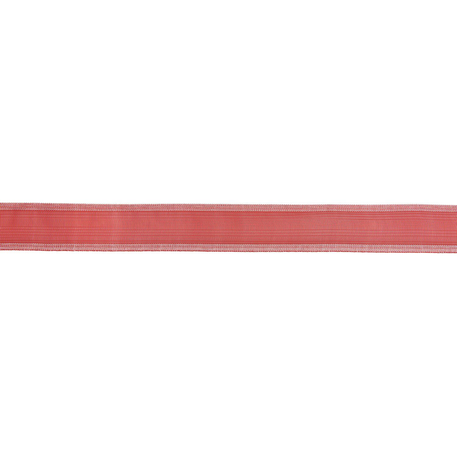 Organzaband, Rot-Silber, 16 mm x 3 m Bild 2