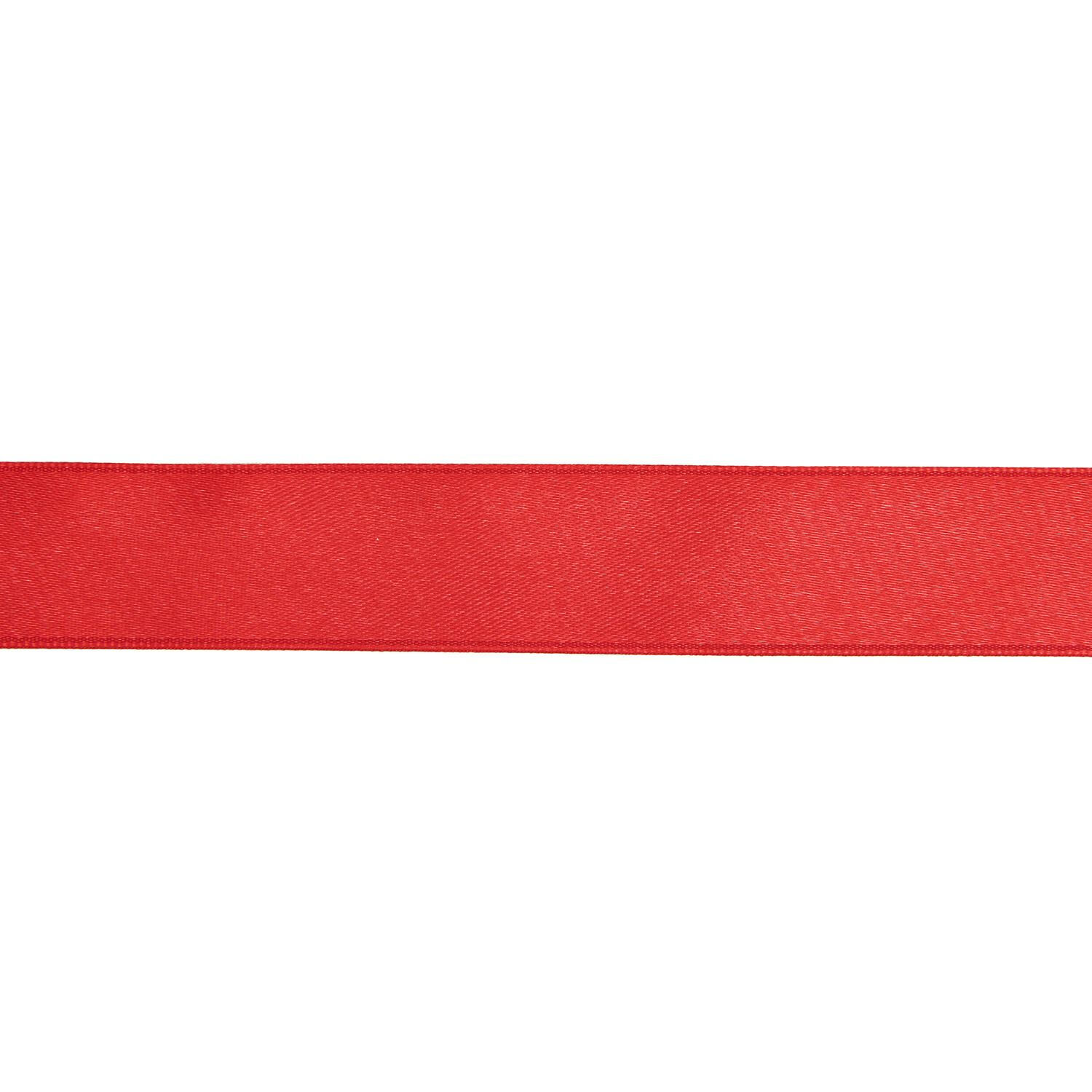 Satinband glnzend, 100% Nylon, Rot, 25 mm x 3 m Bild 2