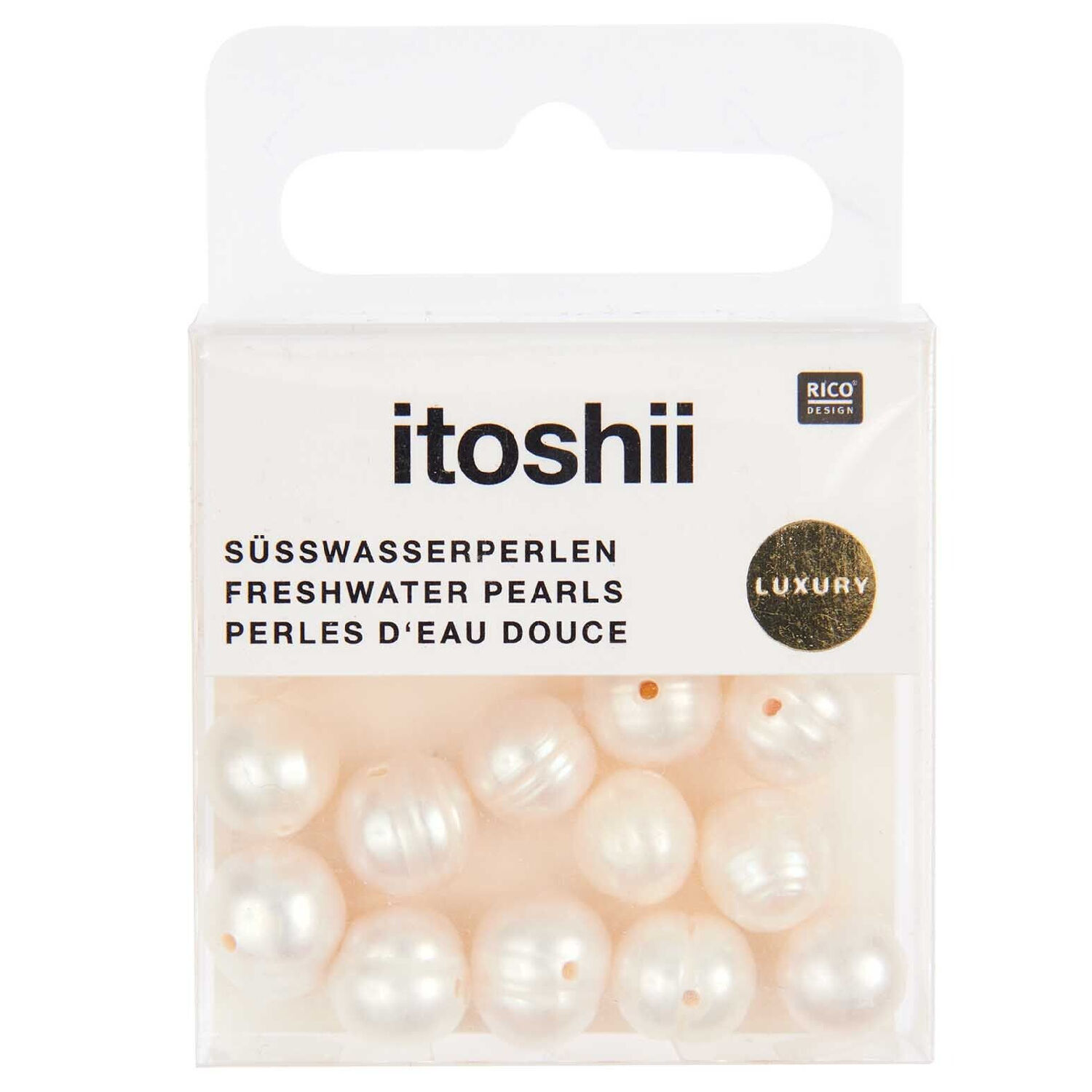 Swasserperlen Itoshii, 9 - 10 mm, 14 Stk, Natur Bild 2
