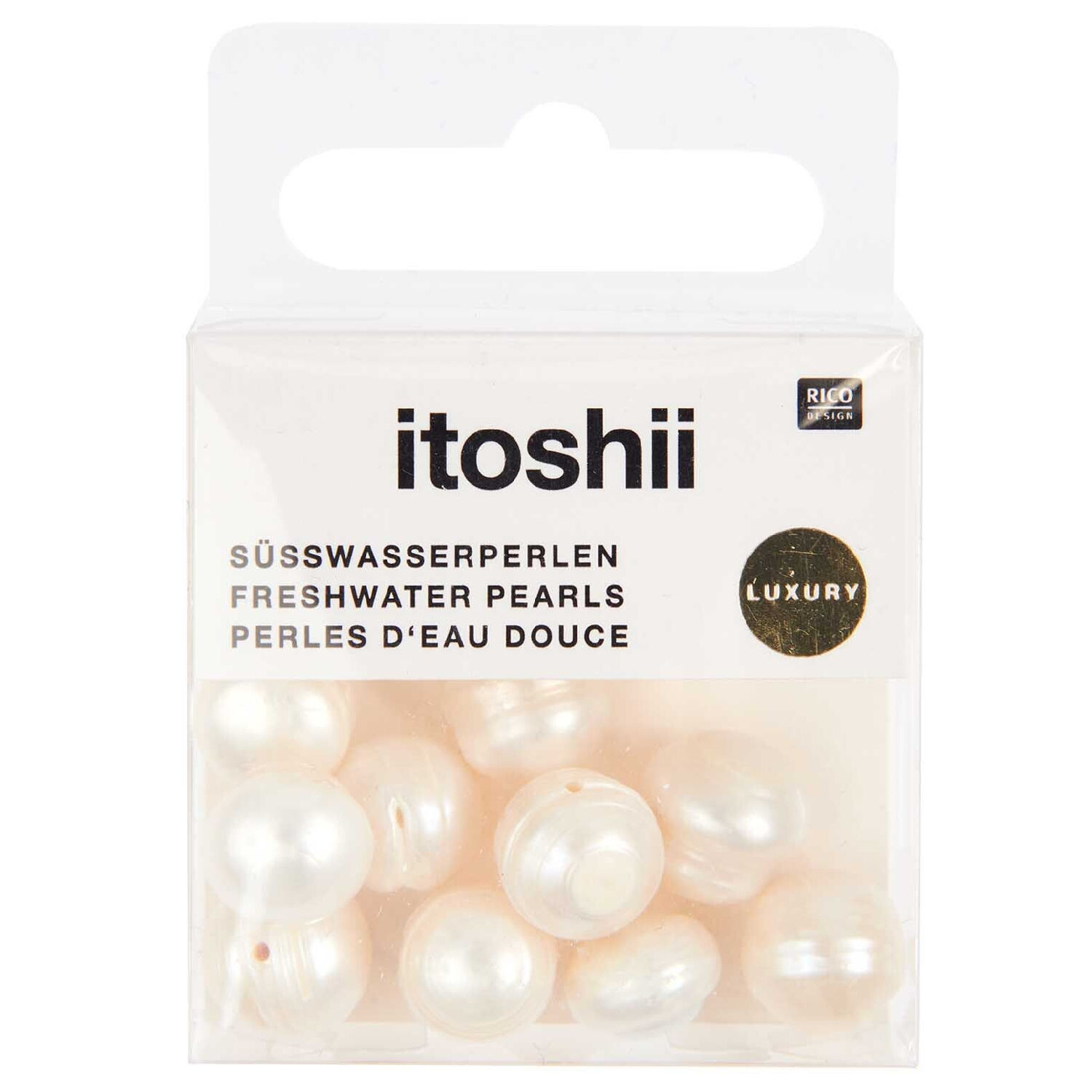 Swasserperlen Itoshii, 11 - 12 mm, 10 Stk, Natur Bild 2