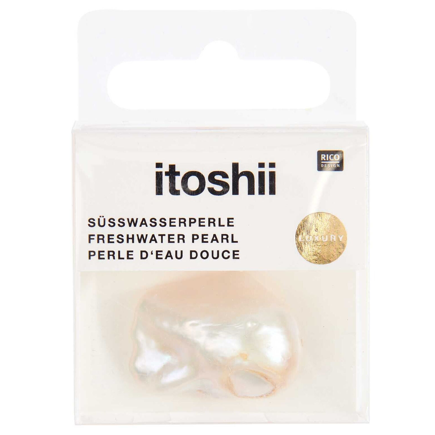Swasserperle Itoshii, Barock, 28 x 16 x 12 mm, 1 Stk, Natur Bild 3