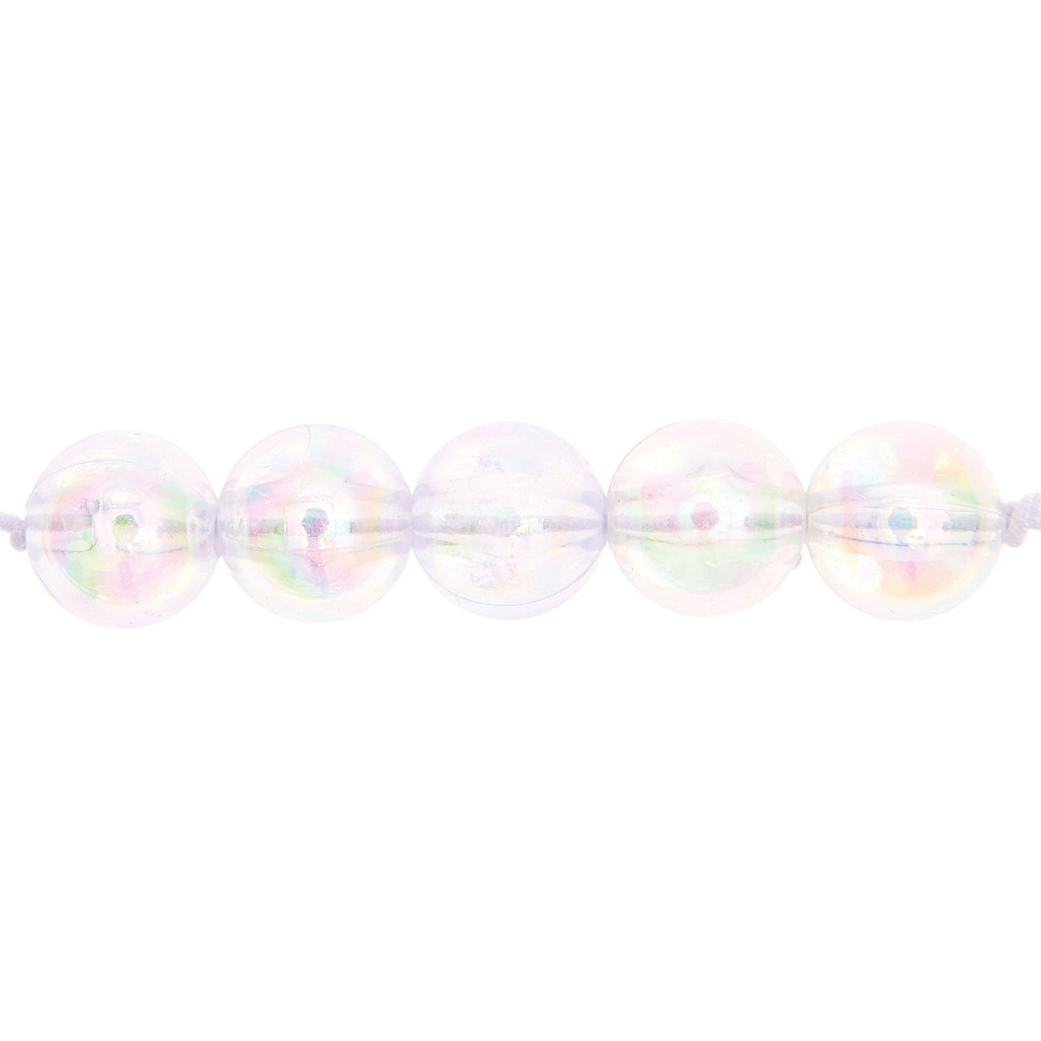 Kunststoff-Perlen, Itoshii, rund, 10 mm, 20 Stk, Irisierend