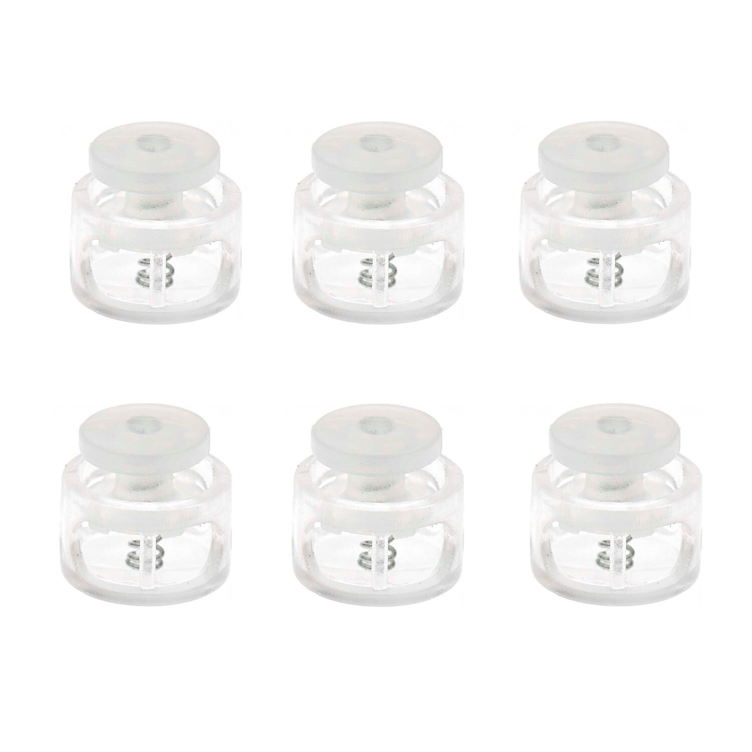Kunststoff-Verschluss, Itoshii Ponii, 14 x 9 mm, 6 Stk, Transparent