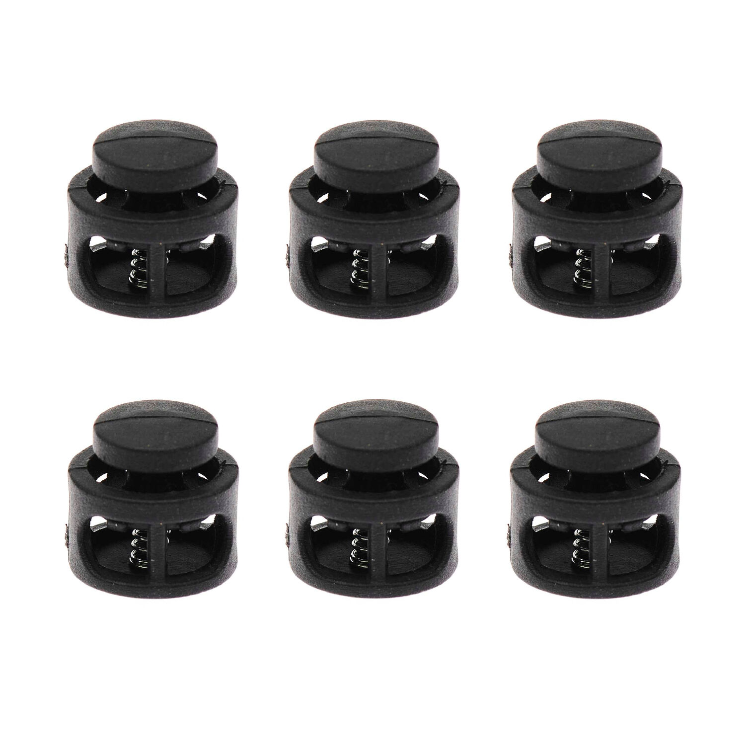 Kunststoff-Verschluss, Itoshii Ponii, 14 x 9 mm, 6 Stk, Schwarz
