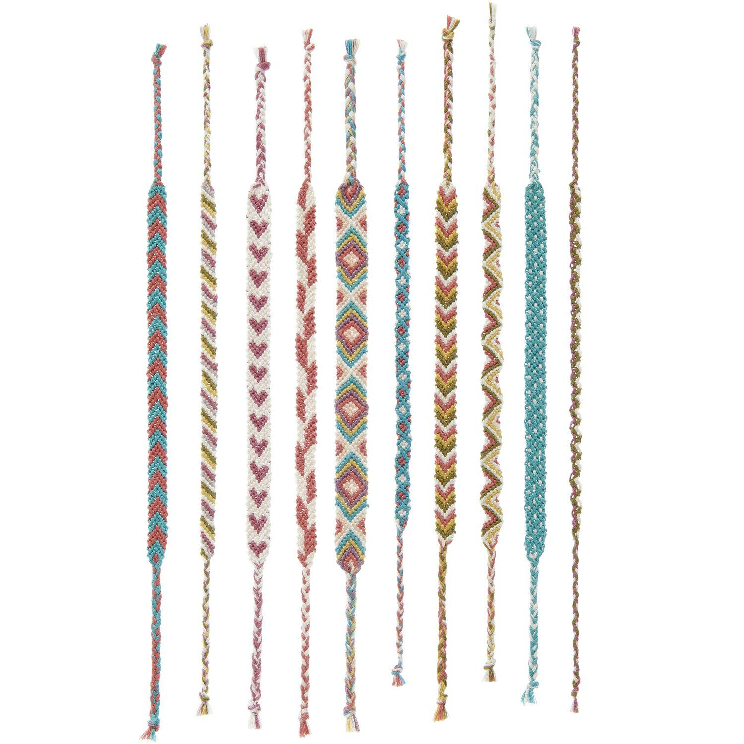 DIY Freundschaftsarmb�nder Set, 10 Farben je 8m, Earthy Colours Bild 4