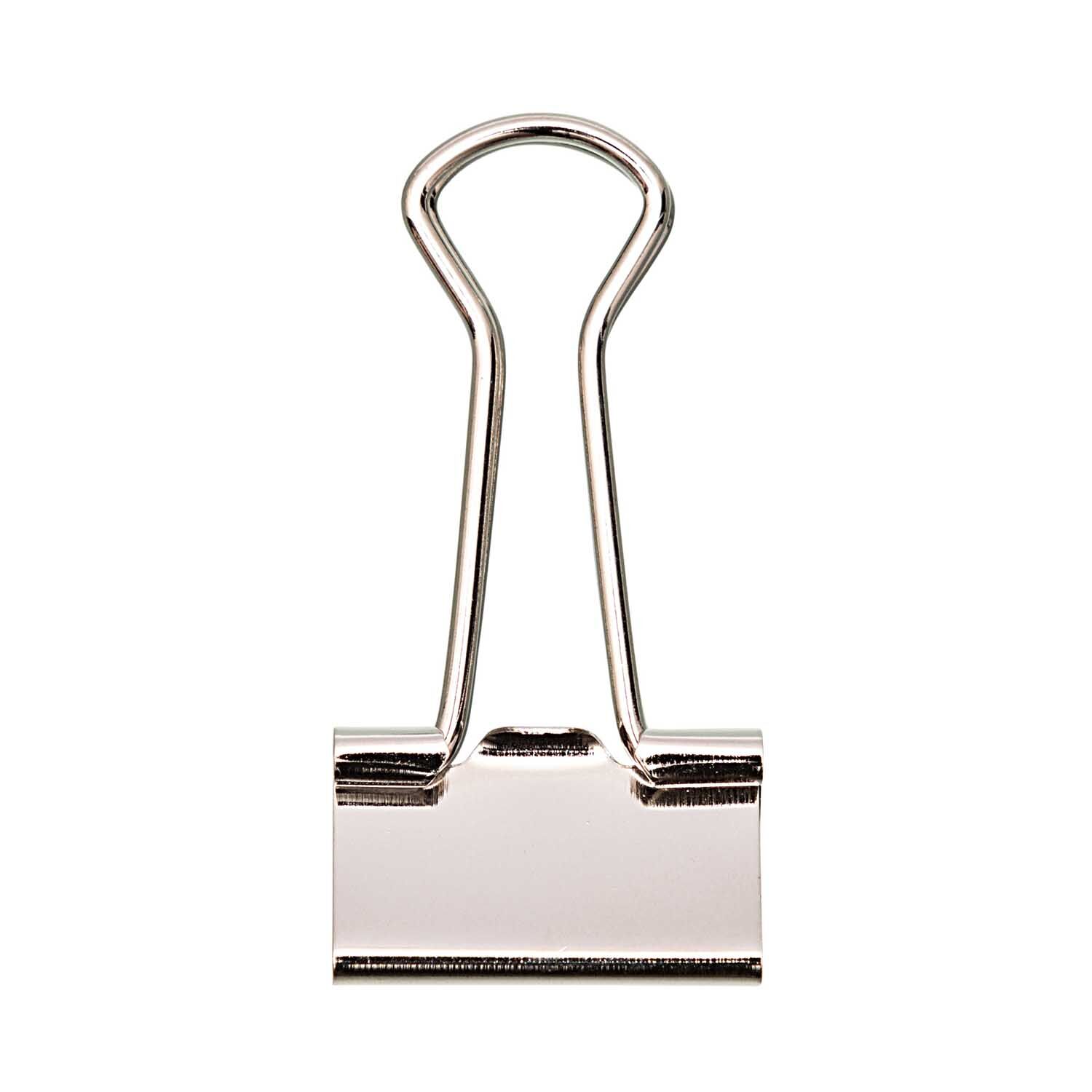 NEU Foldback-Klammern silber, 19 mm, 12 Stck