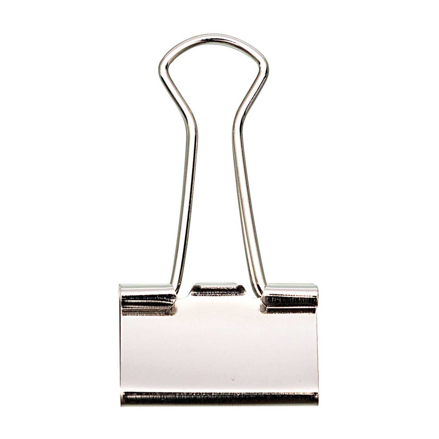 NEU Foldback-Klammern silber, 25 mm, 12 Stck
