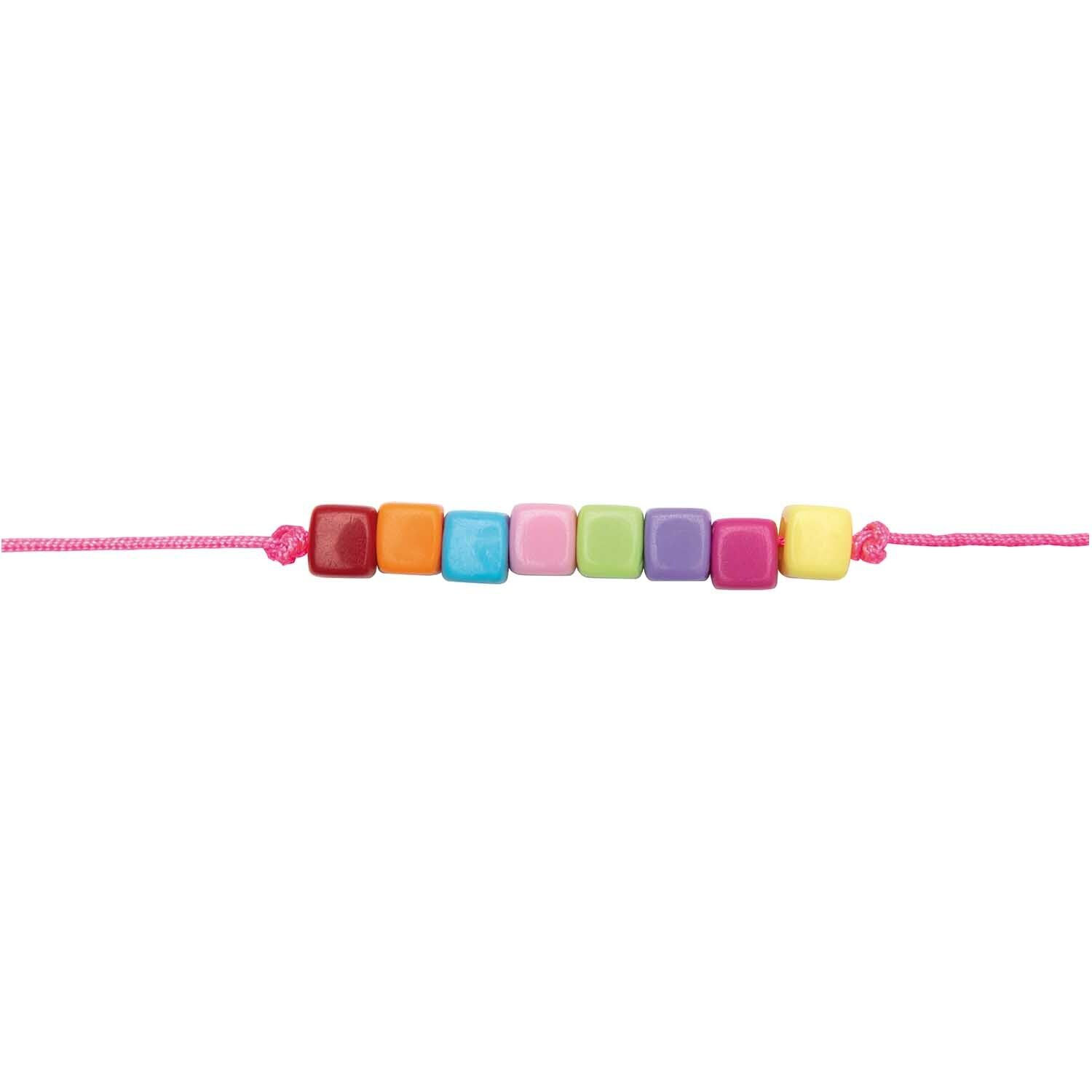 Kunststoff-Perlen, Wrfel Mix, 5 x 5 x 5 mm, 99 Stk, Multicolor