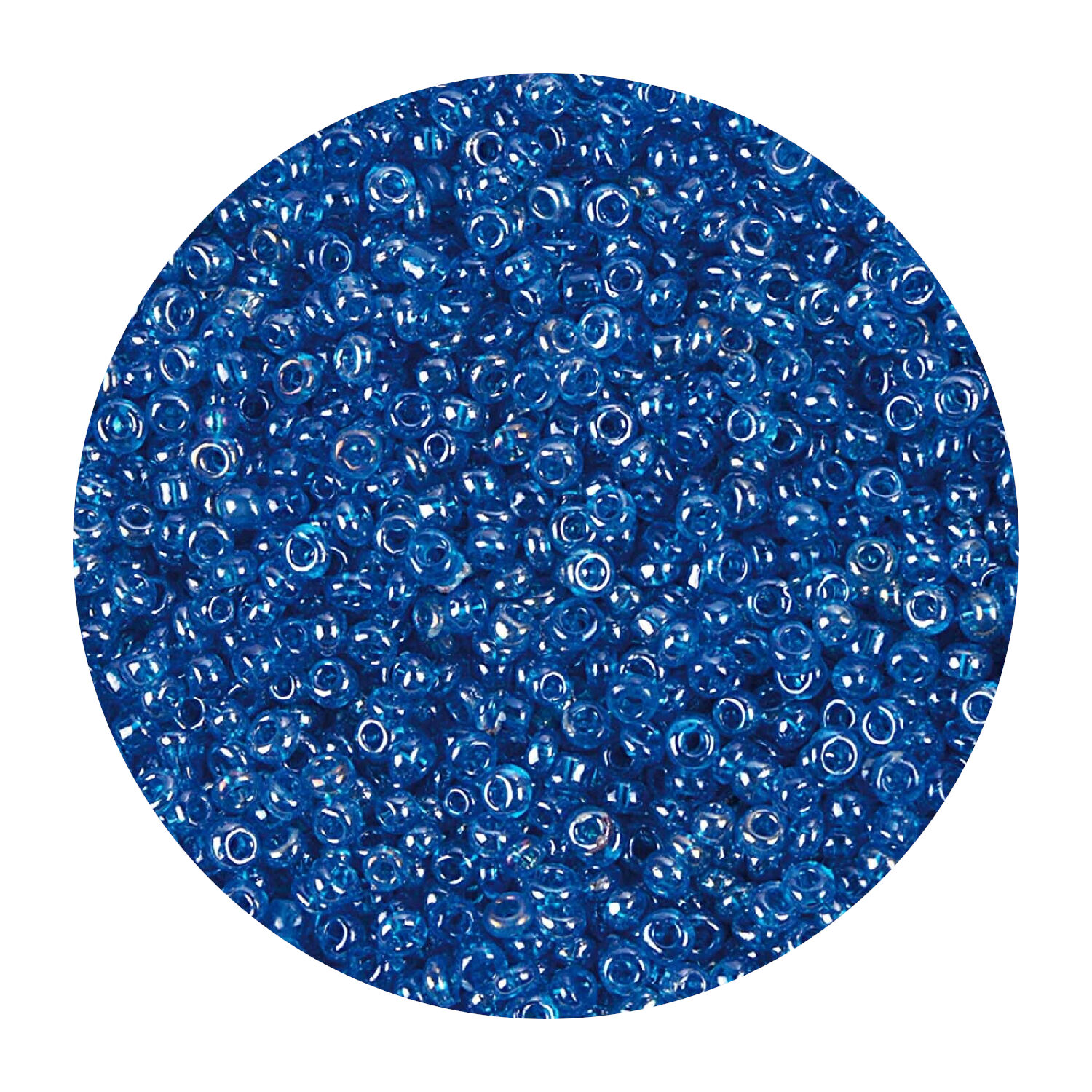 Rocailles-Perlen, 2 mm, 14 g, Trkis Irisierend