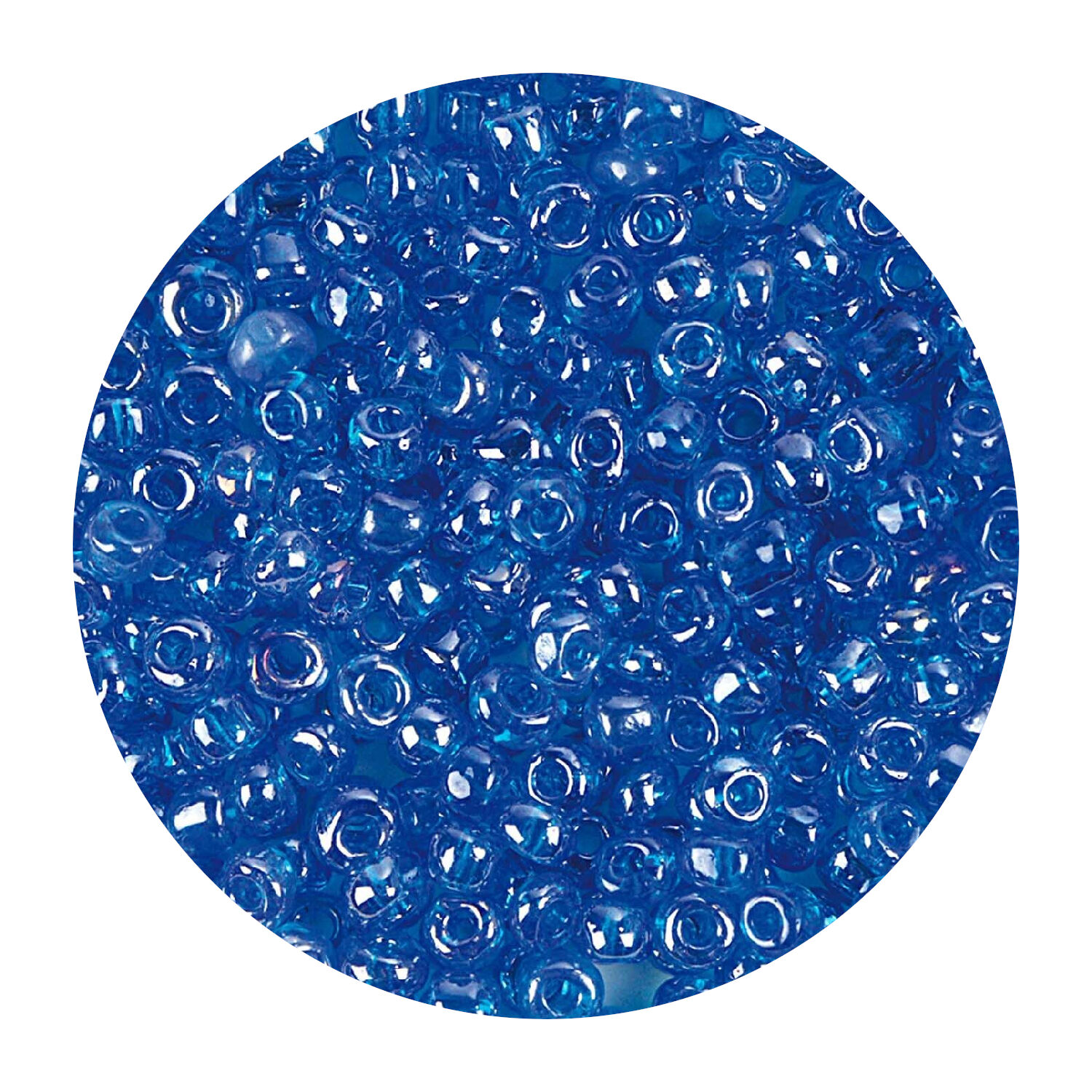 Rocailles-Perlen, 4 mm, 14 g, Trkis Irisierend