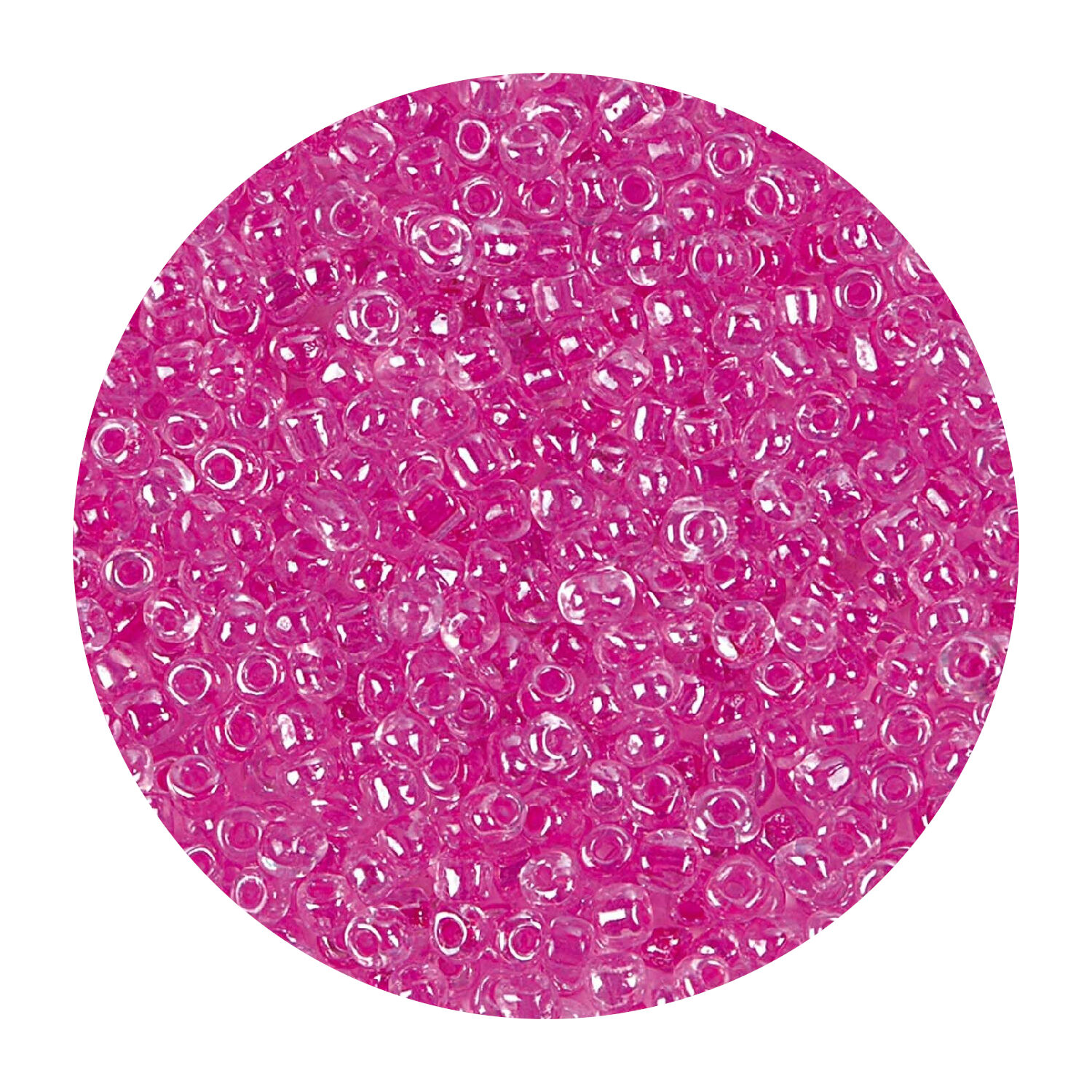 Rocailles-Perlen, 3,1 mm, 14 g, Pink Regenbogen