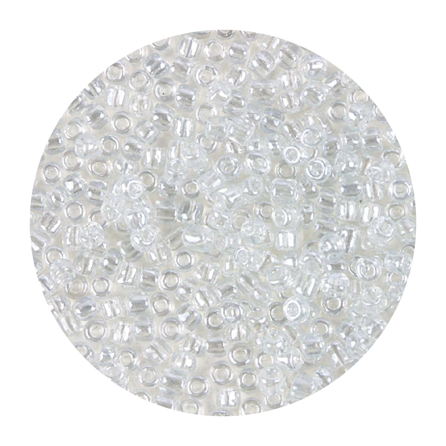 Rocailles-Perlen, 3,1 mm, 14 g, Transparent