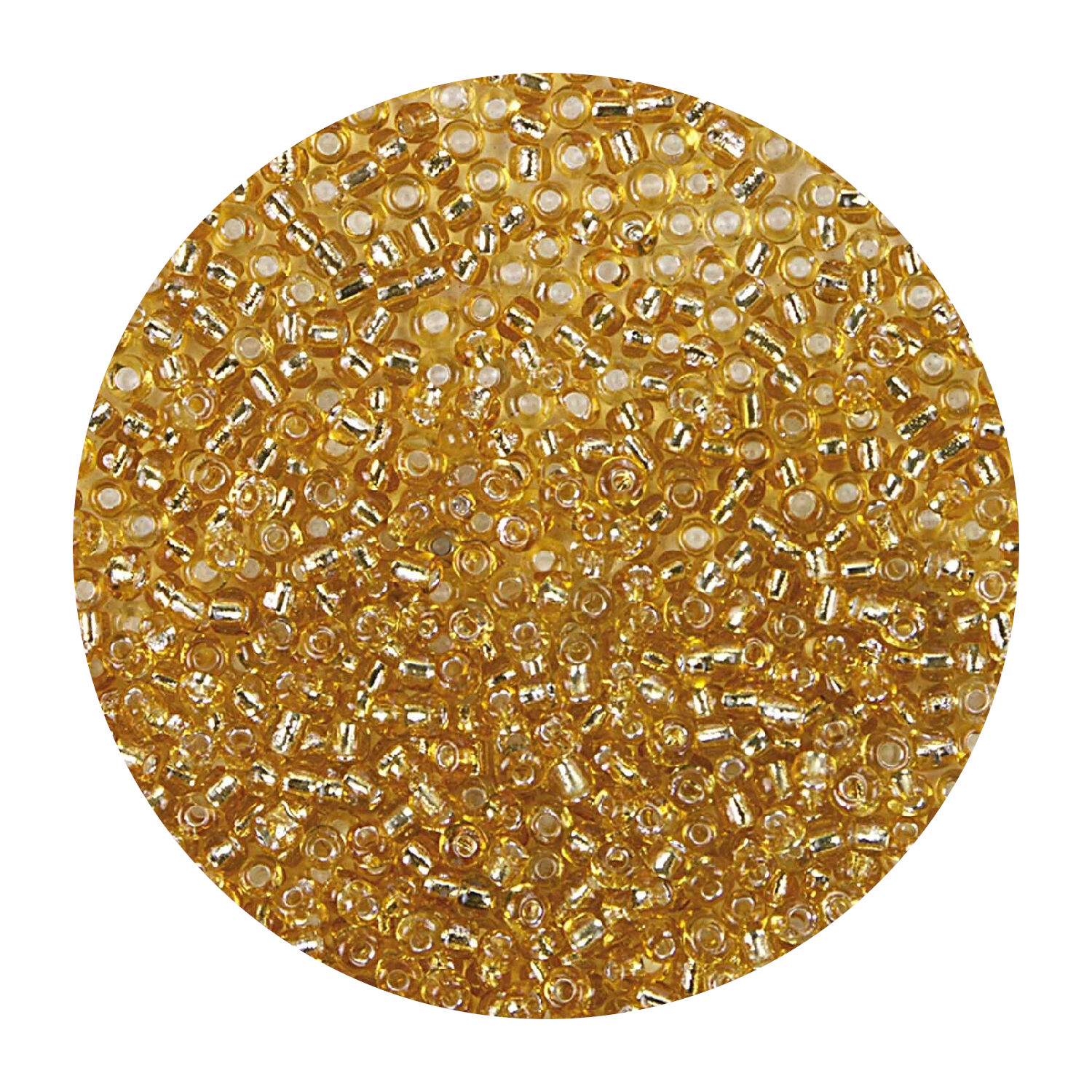 Rocailles-Perlen, 2 mm, 14 g, Gold