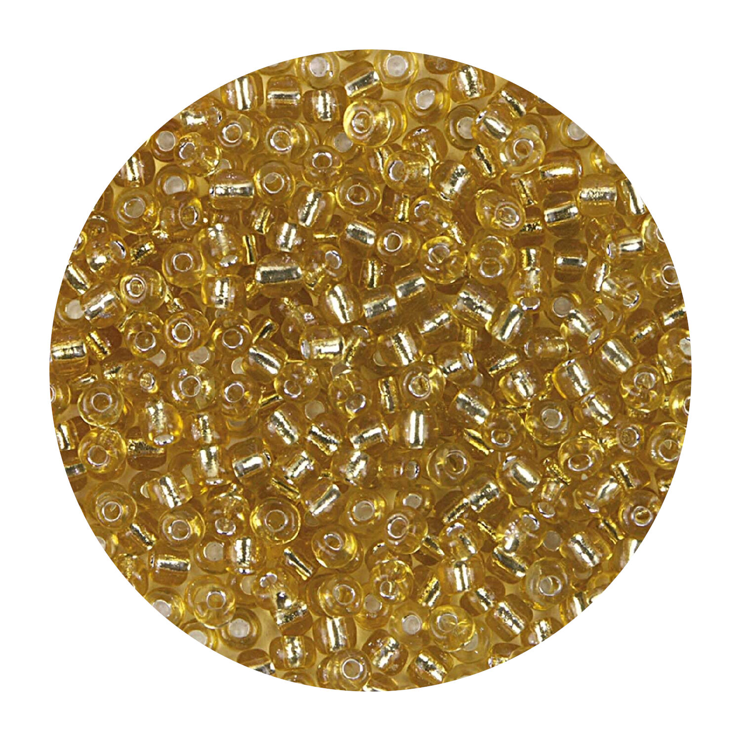 Rocailles-Perlen, 3,1 mm, 14 g, Gold