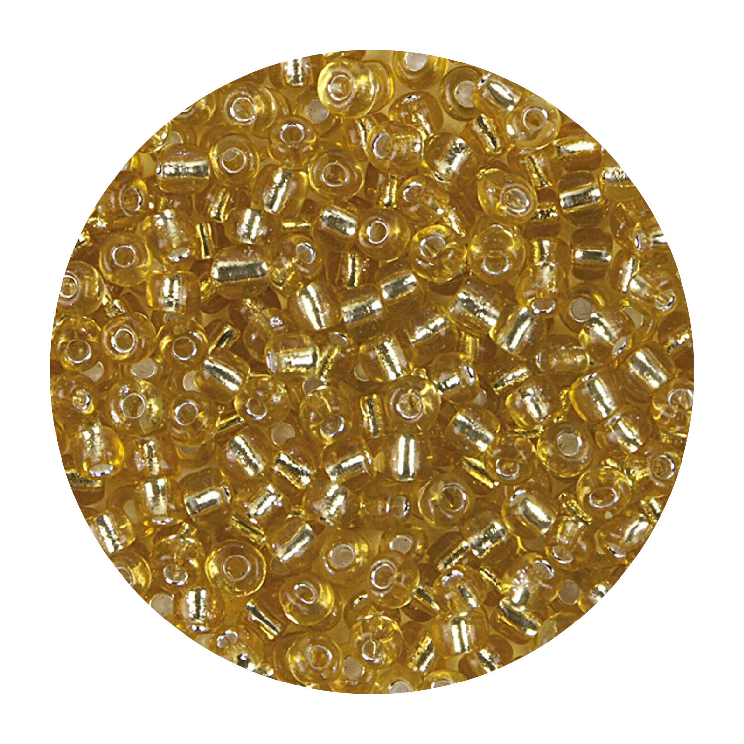 Rocailles-Perlen, 4 mm, 14 g, Gold