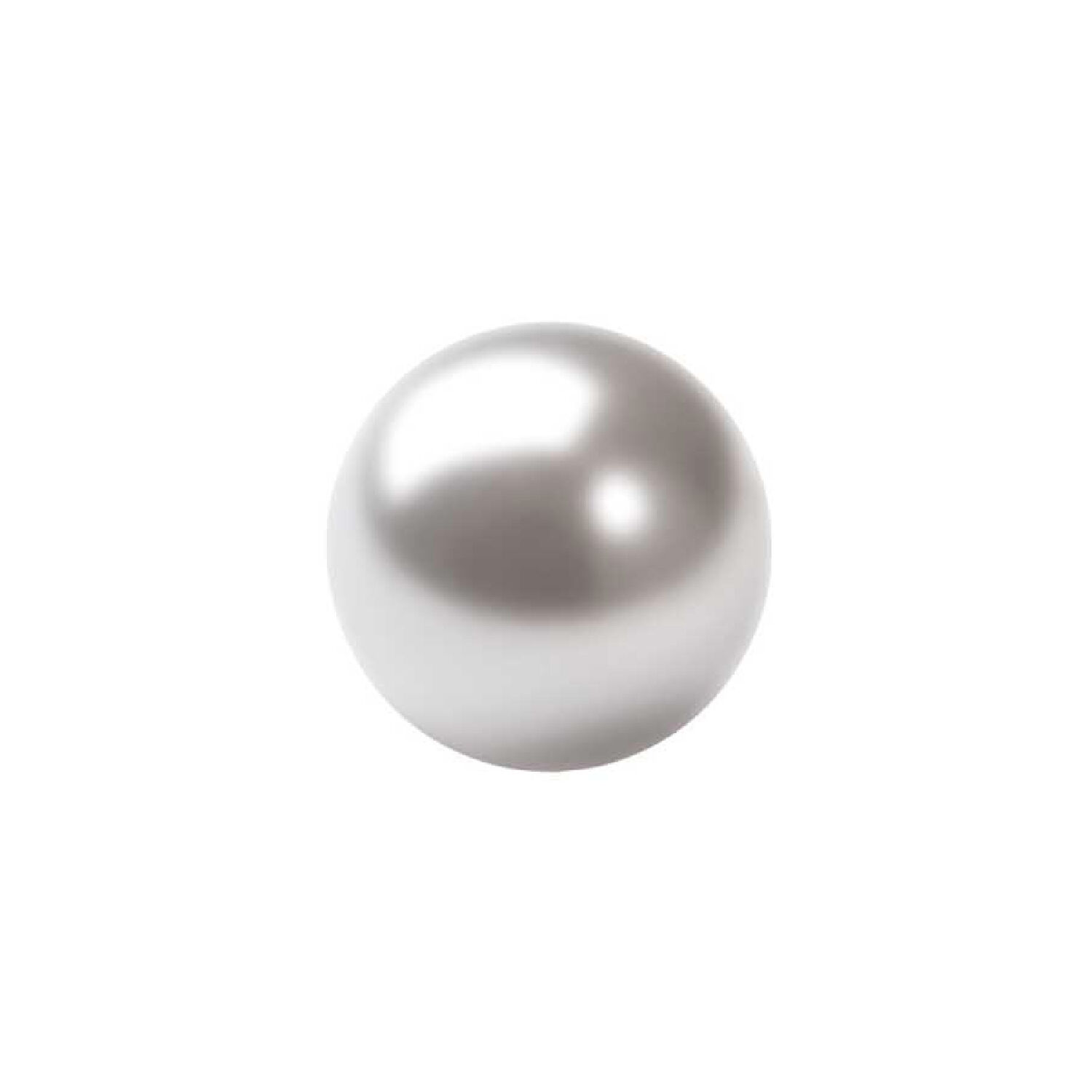 Renaissance Glasperle, rund, 4 mm, 100 Stk, Silber