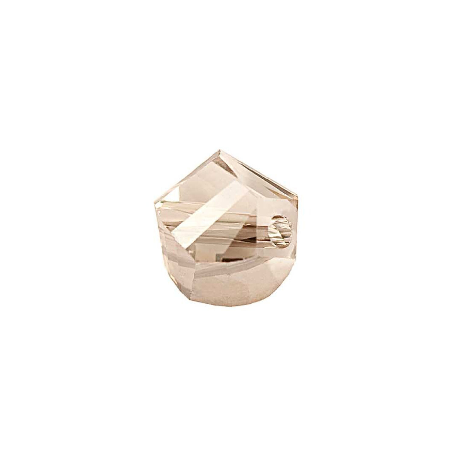 Glasschliff-Kandis Perle, 6 mm, 12 Stk, Grau