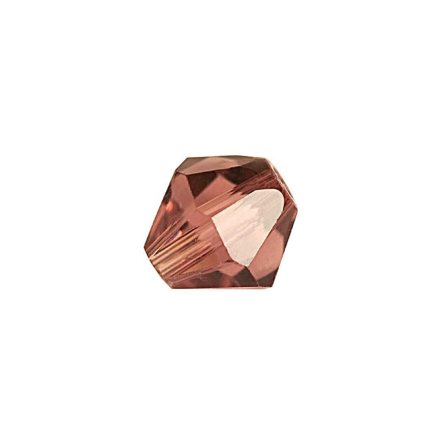Glasschliff-Perlen Raute, 6 mm, 12 Stk, Beere