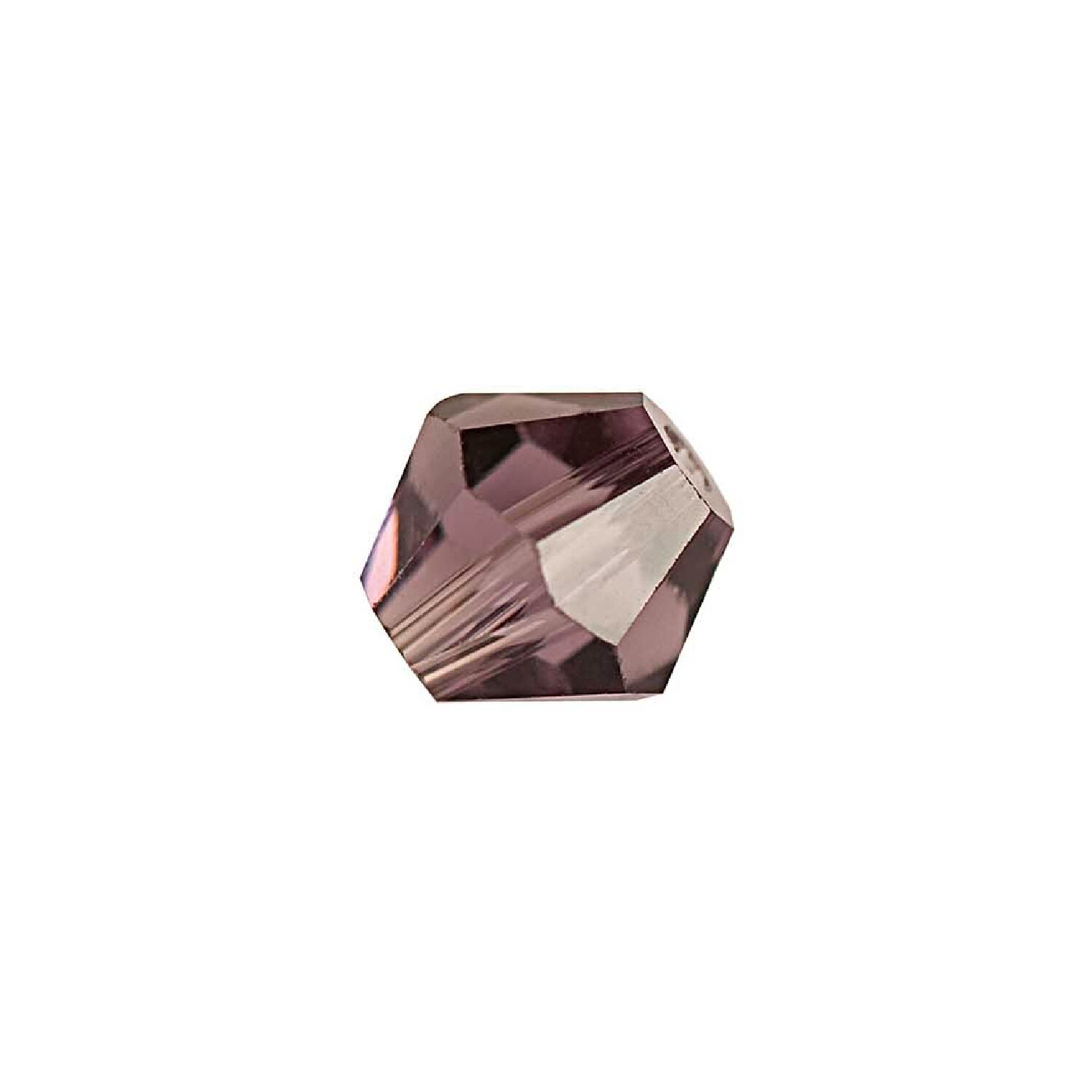 Glasschliff-Perlen Raute, 6 mm, 12 Stk, Veilchen