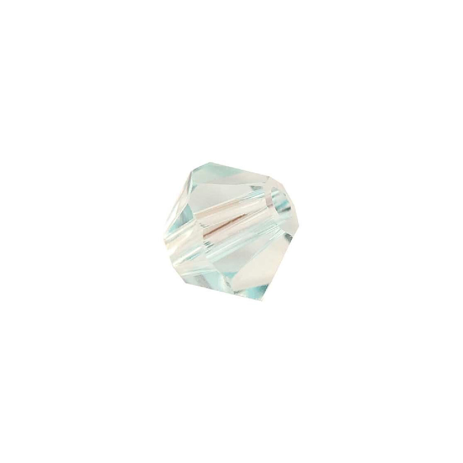 Glasschliff-Perlen Raute, 4 mm, 20 Stk, Mint