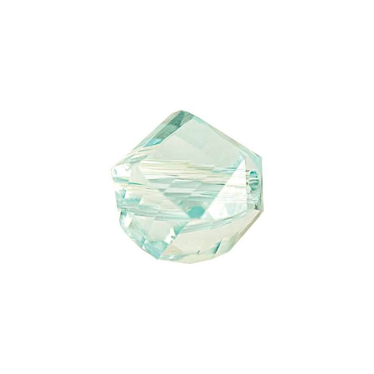 Glasschliff-Kandis Perle, 6 mm, 12 Stk, Mint