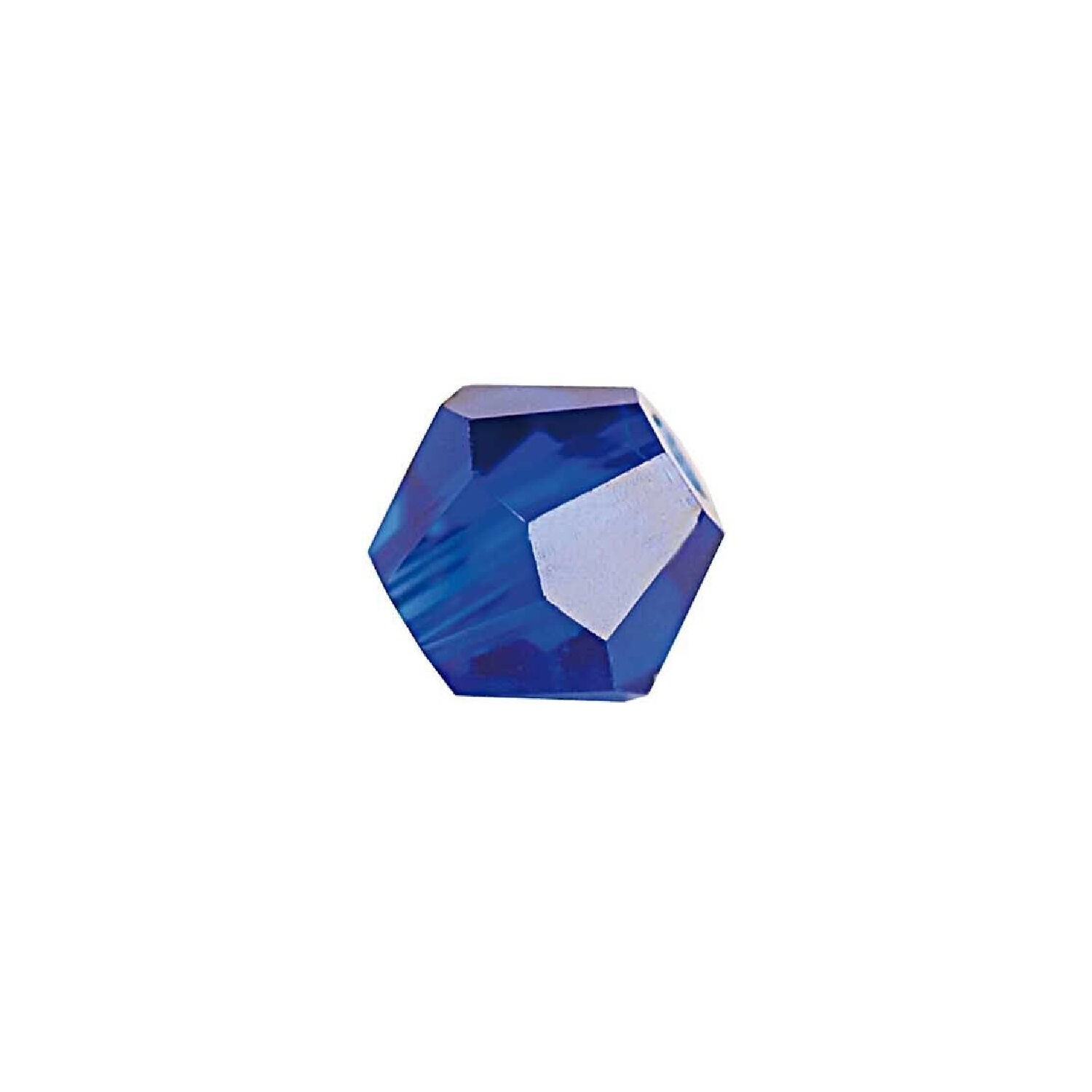 Glasschliff-Perlen Raute, 4 mm, 20 Stk, Blau