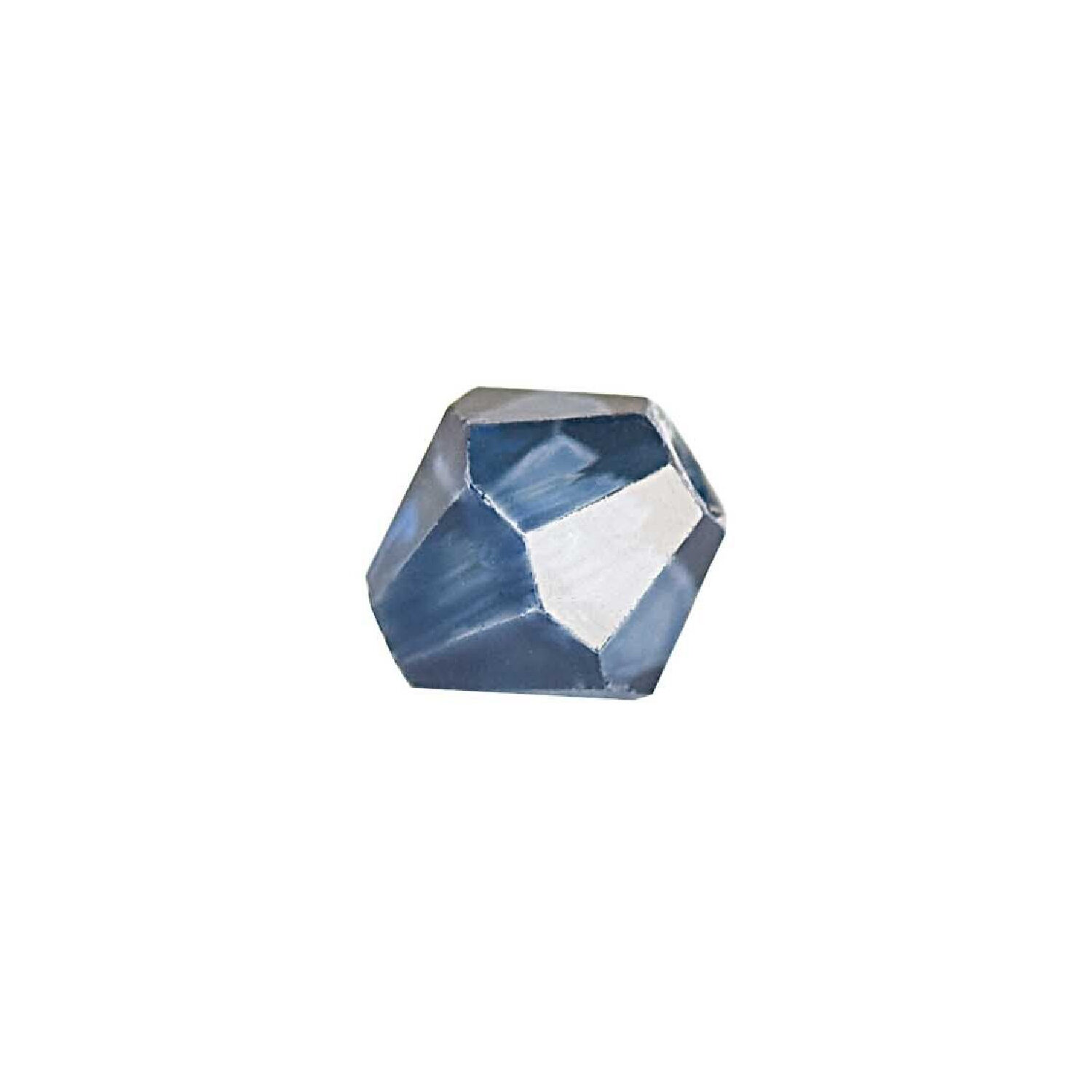 Glasschliff-Perlen Raute, 6 mm, 12 Stk, Dunkelblau