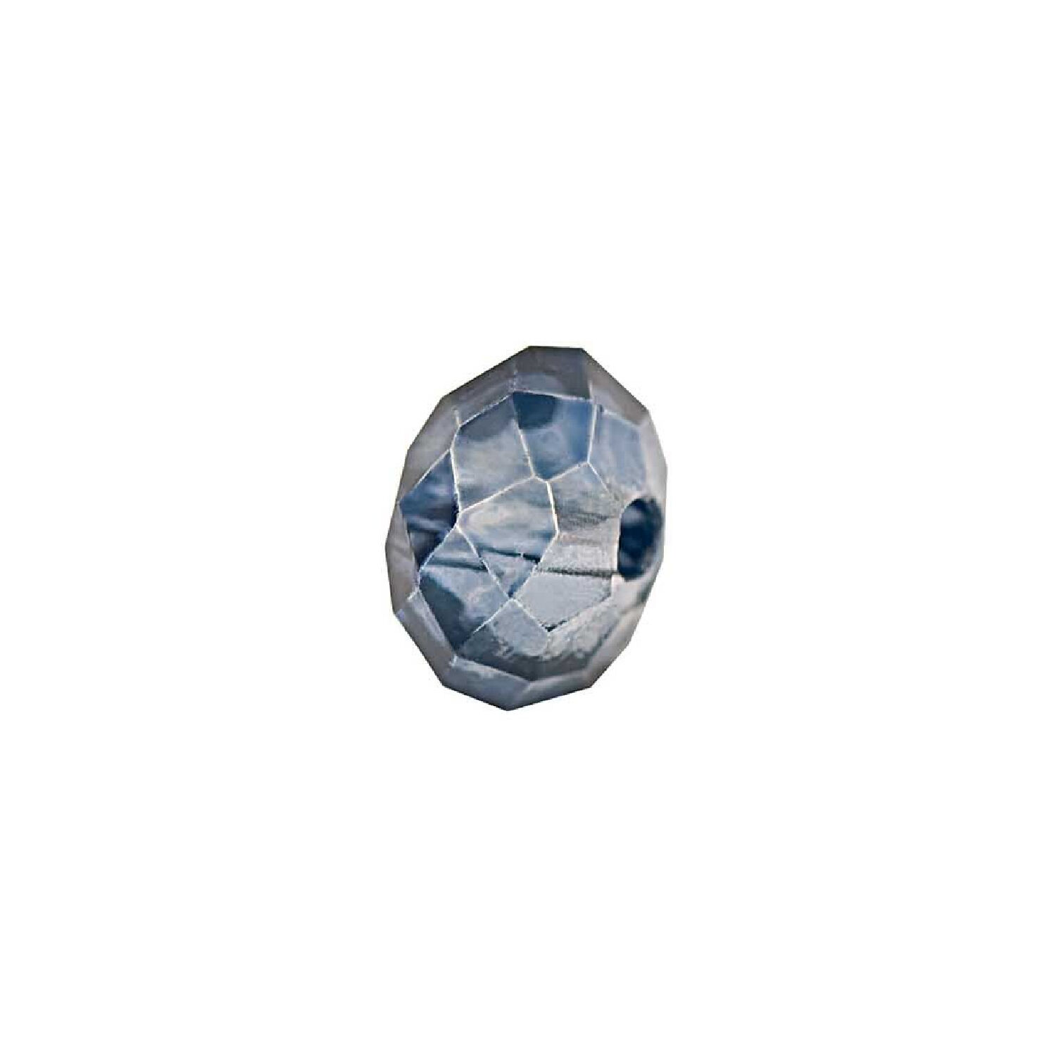 Glasschliff-Diskus Perle, 6 mm, 12 Stk, Dunkelblau