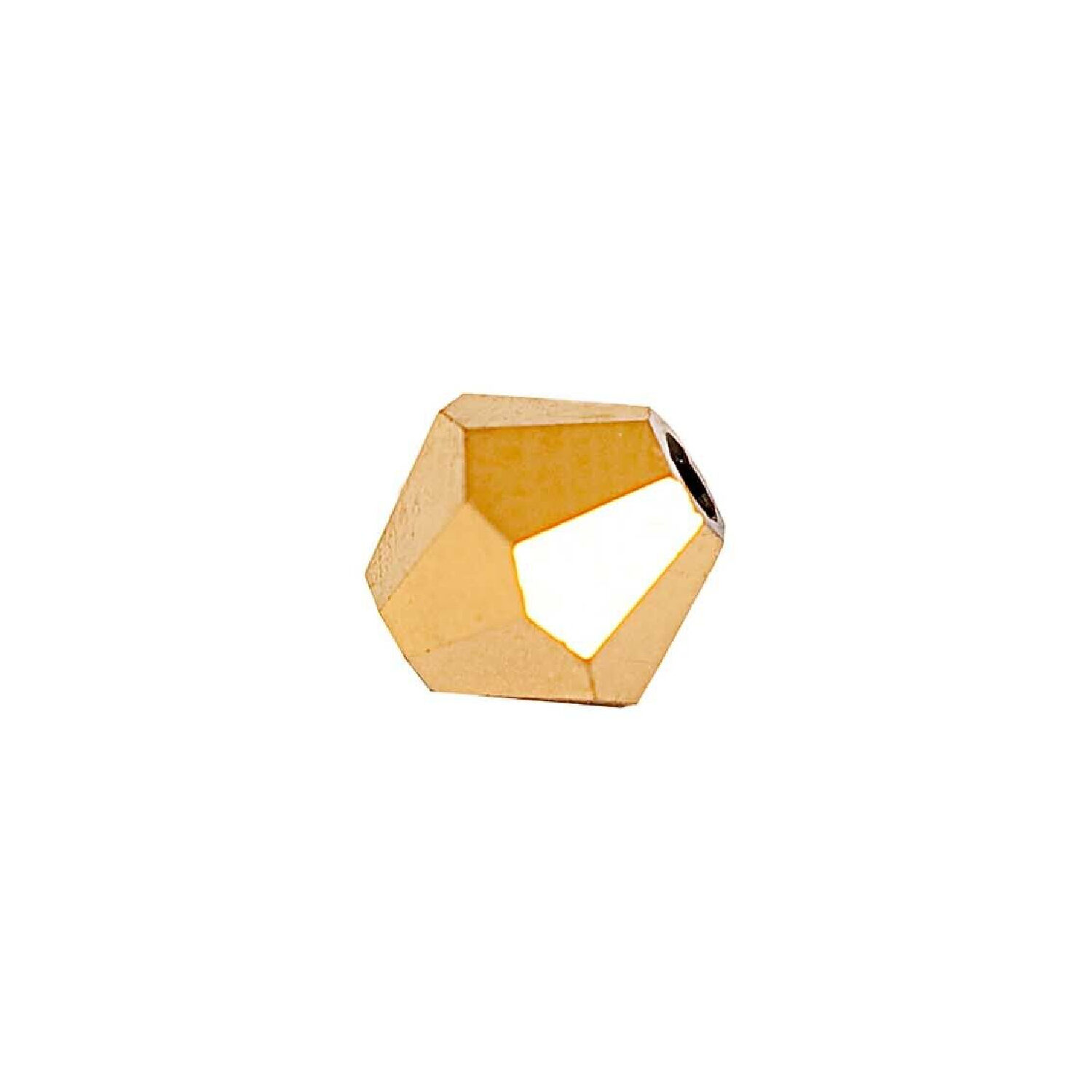 Glasschliff-Perlen Raute, 6 mm, 12 Stk, Karneol
