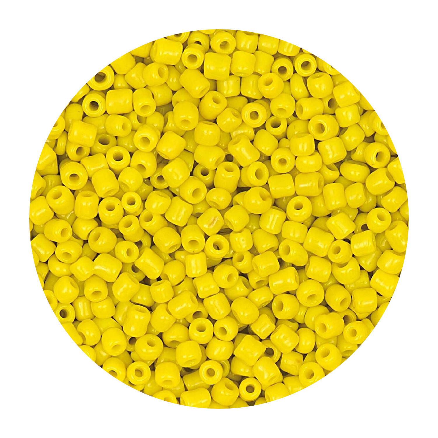 Rocailles-Perlen, 2 mm, 14 g, Gelb