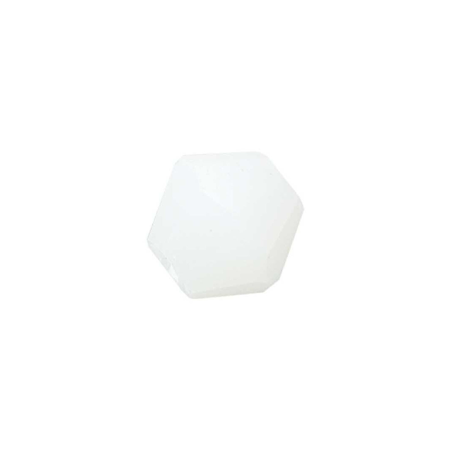 Glasschliff-Perlen Raute, 4 mm, 20 Stk, Wei Opak